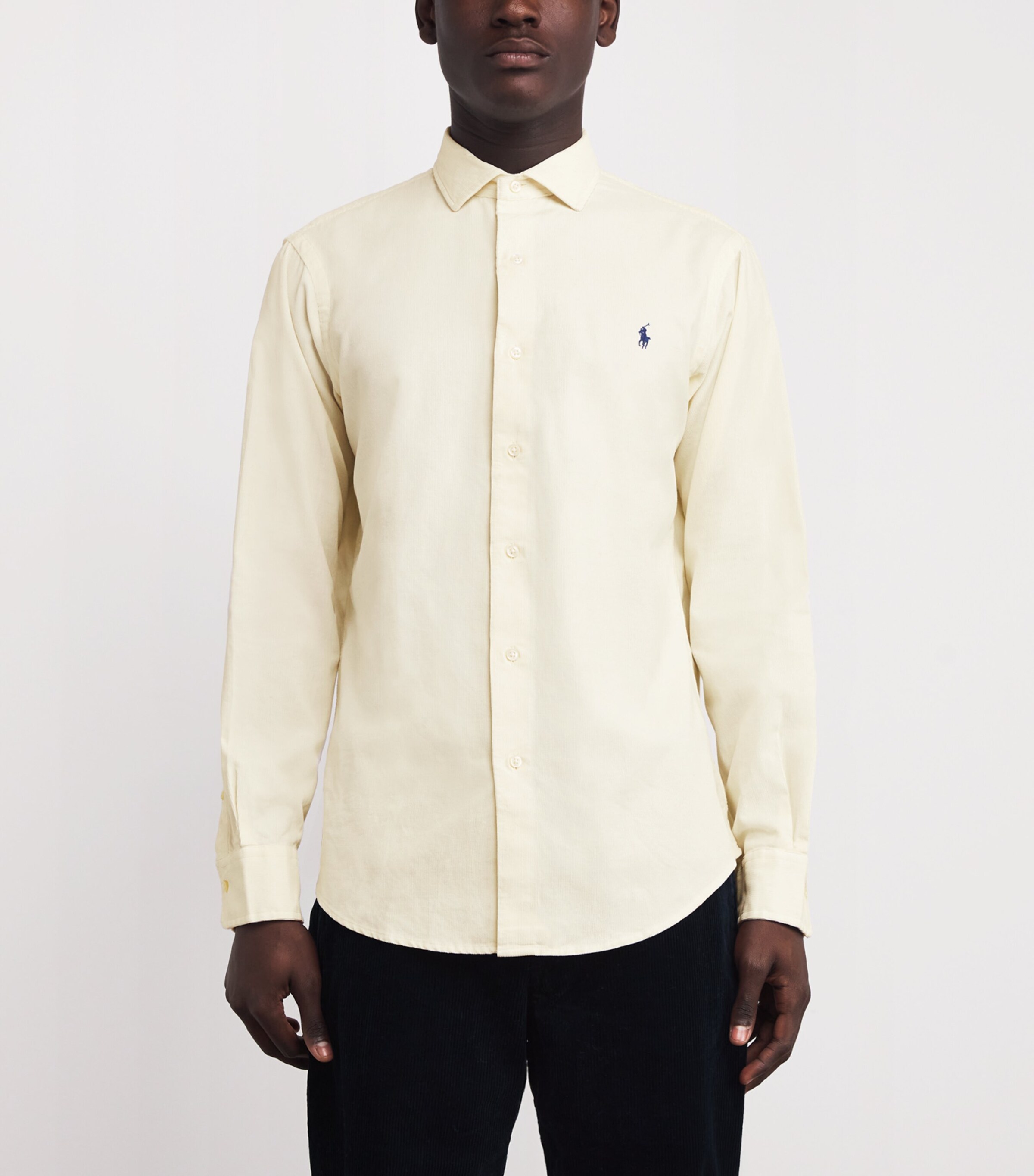 Cotton Corduroy Logo Shirt NATURAL Image 3