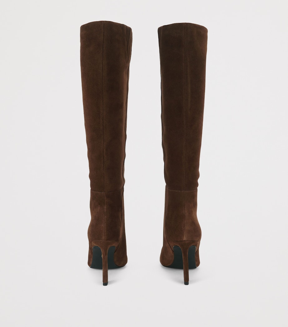 Kurt Geiger London Suede Annabel Knee-High Boots Brown Image 3