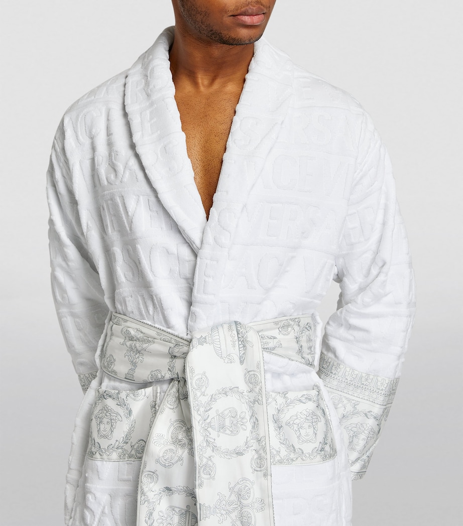 Baroque Bathrobe 5W380 WHT/WHT Image 6