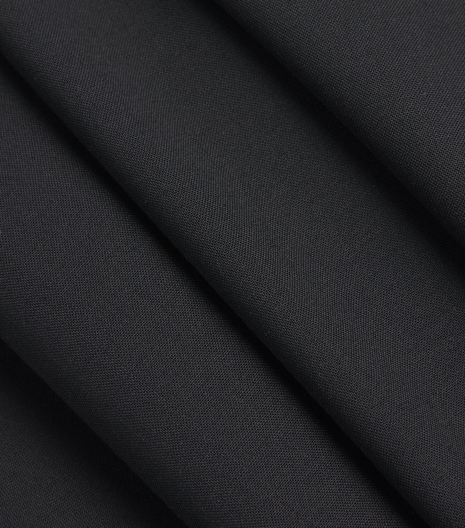 Wool-Blend Federica Midi Dress DUCK EGG/BLACK Image 4