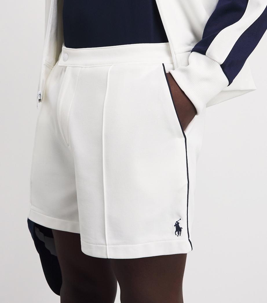 RLX Ralph Lauren Mens Tricot Sports Shorts Ceramic White Image 3