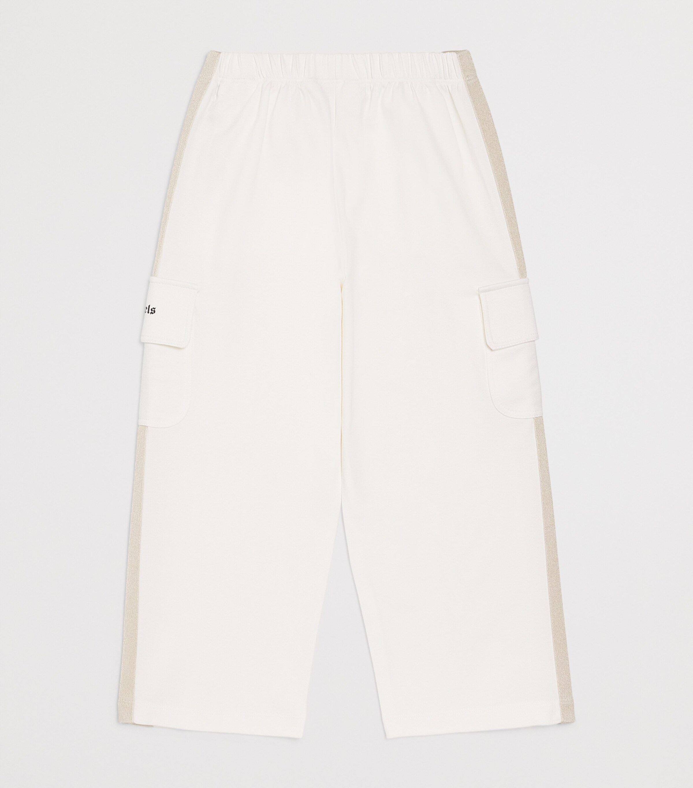 Palm Angels Kids Cargo Wide-Leg Trousers (4-12+ Years) White Image 2