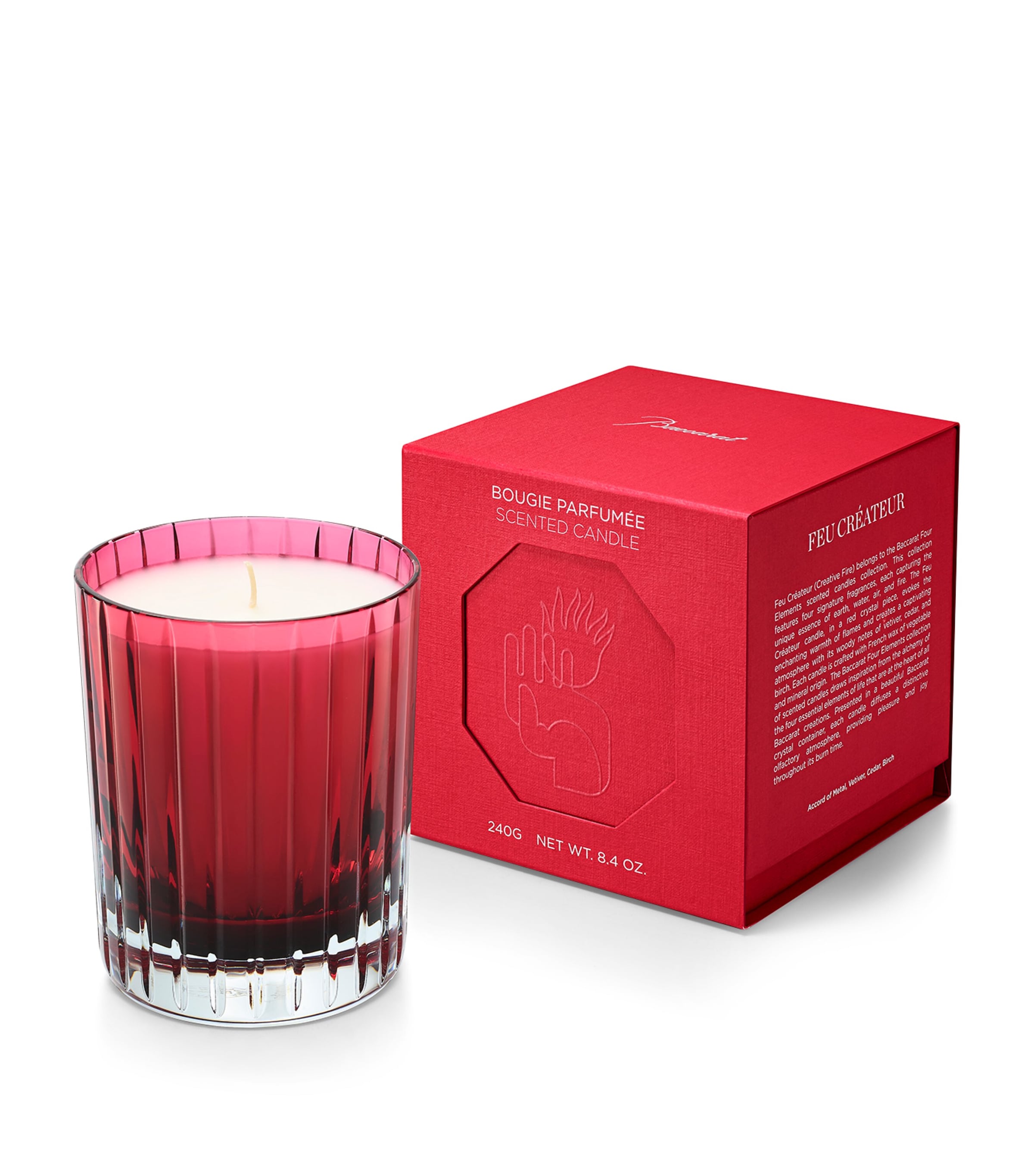Baccarat Four Elements Feu Créateur Candle (220g) Clear Image 1