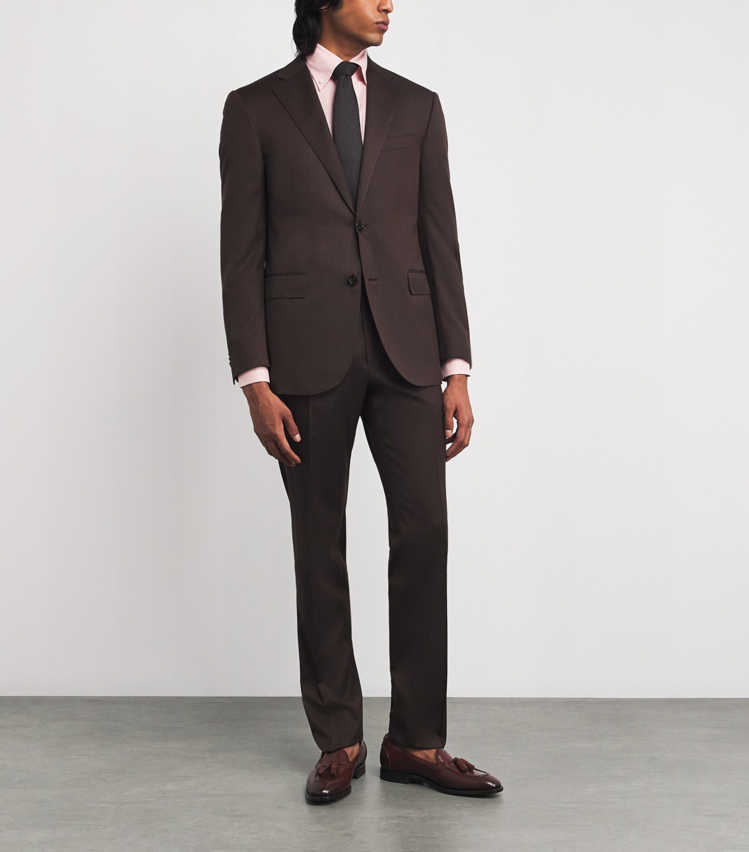 Leather Tasselled Loafers LUGGAGE BROWN Image 6