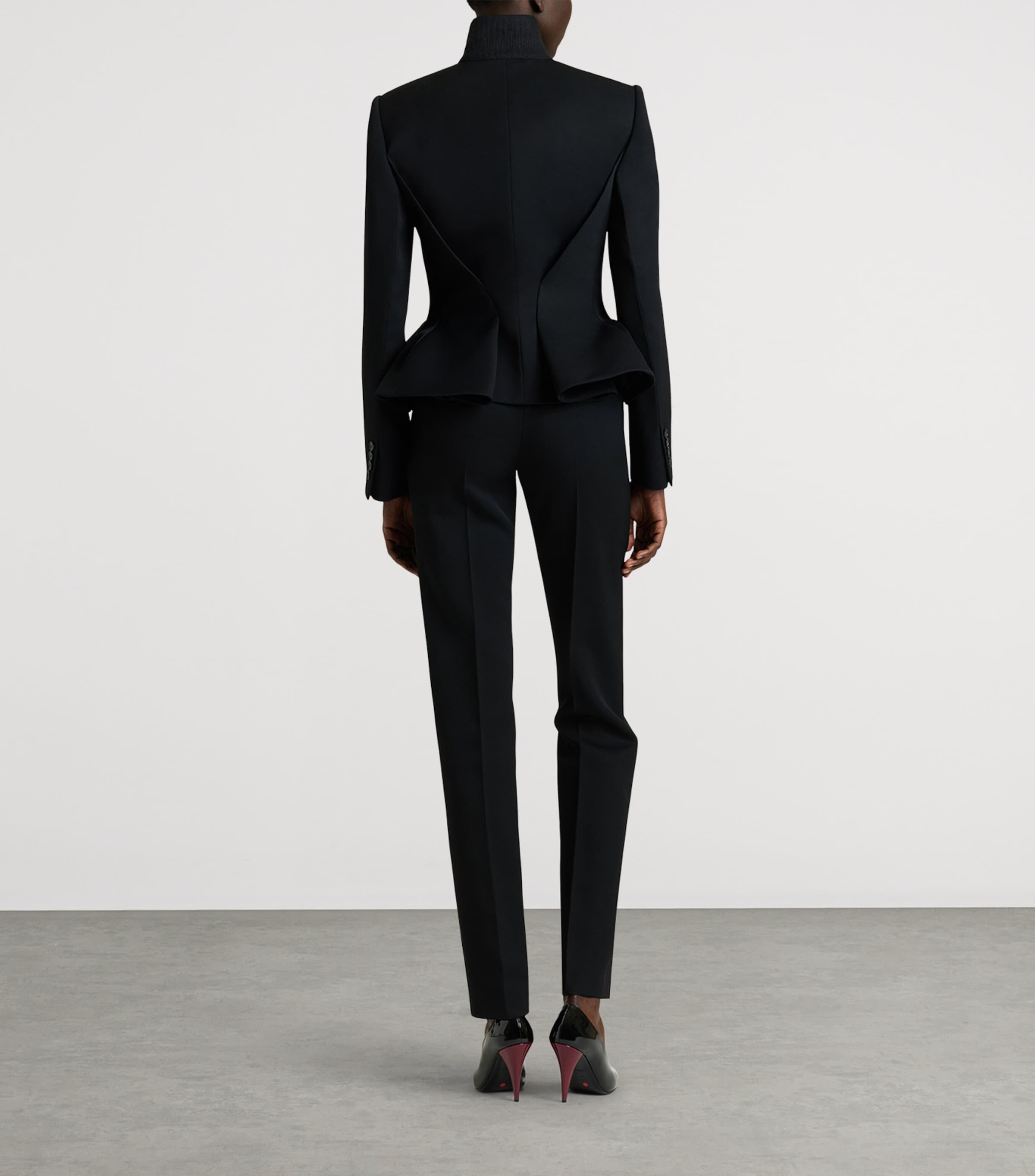Givenchy Womens Wool Cigarette Trousers Image 4