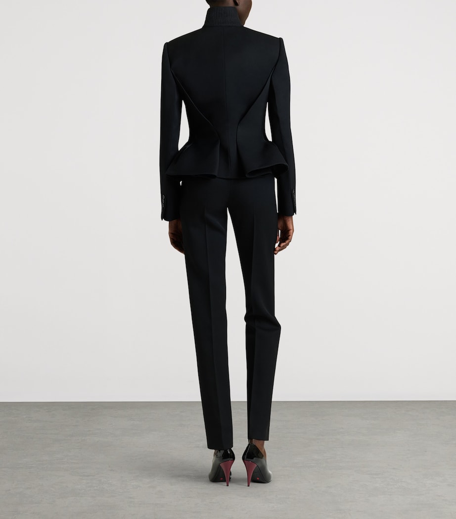 Givenchy Womens Wool Cigarette Trousers Image 4