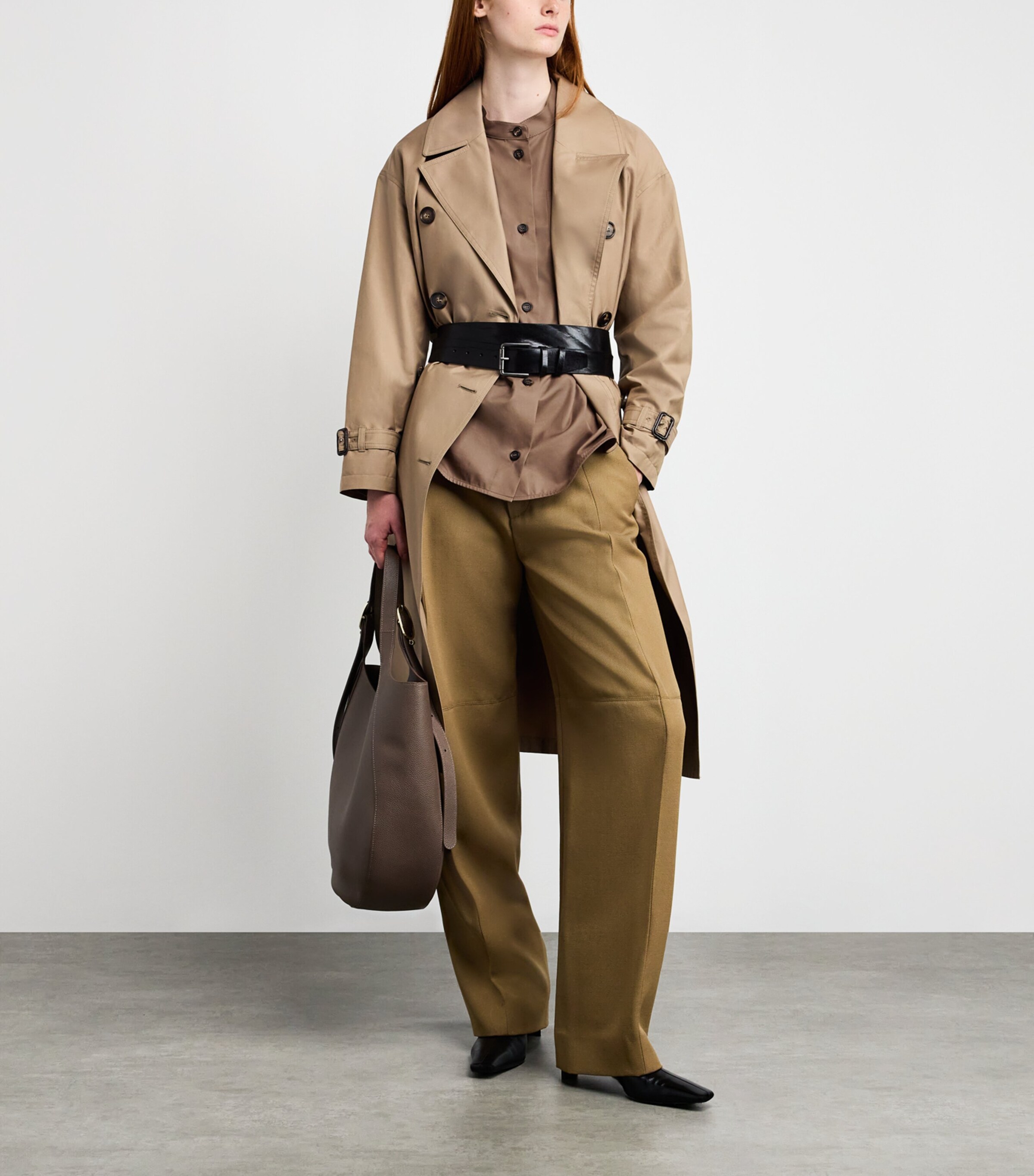 Cotton Twill Shirt BROWN Image 2