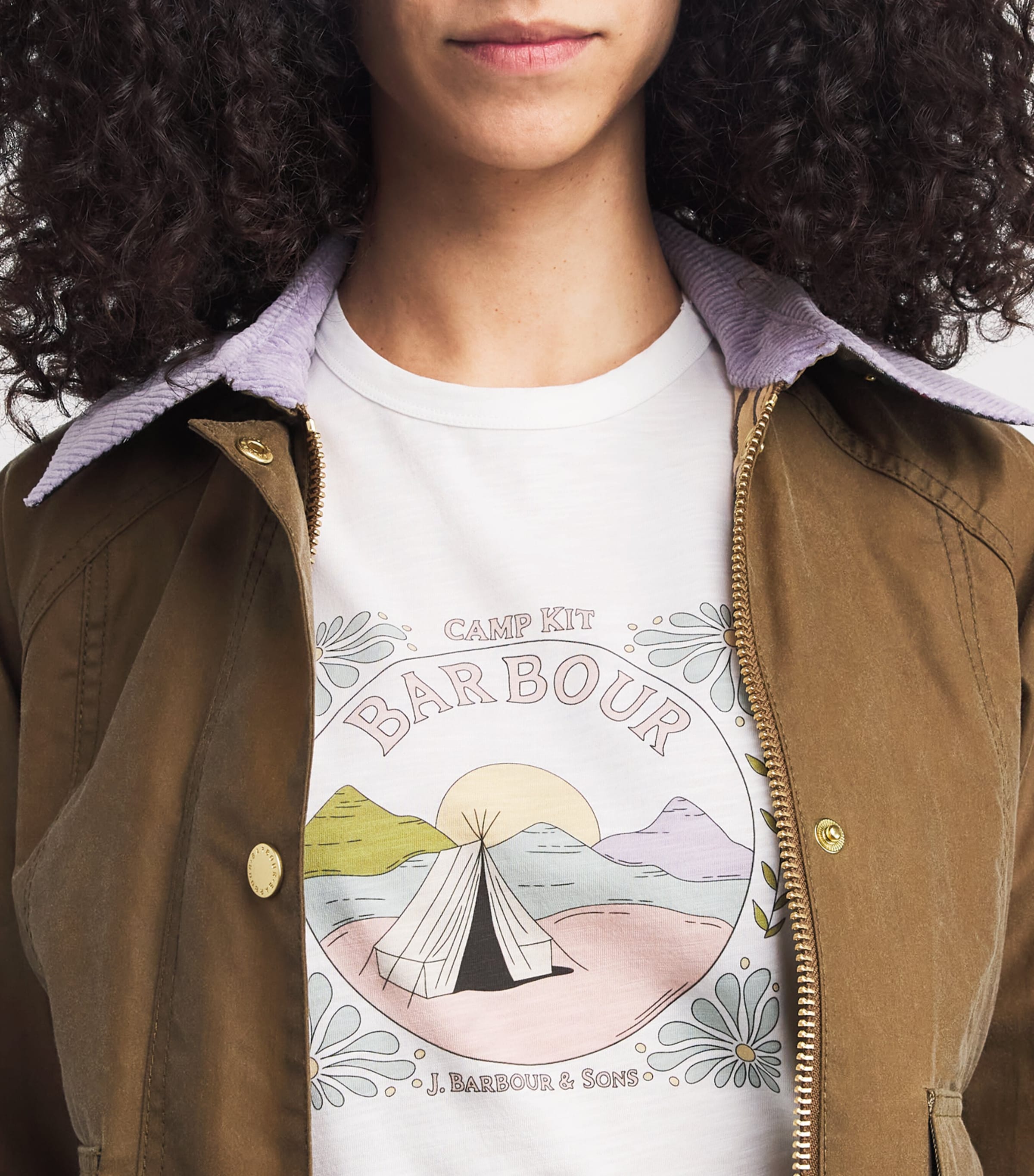 Cotton Camp Logo T-Shirt WHITE Image 6