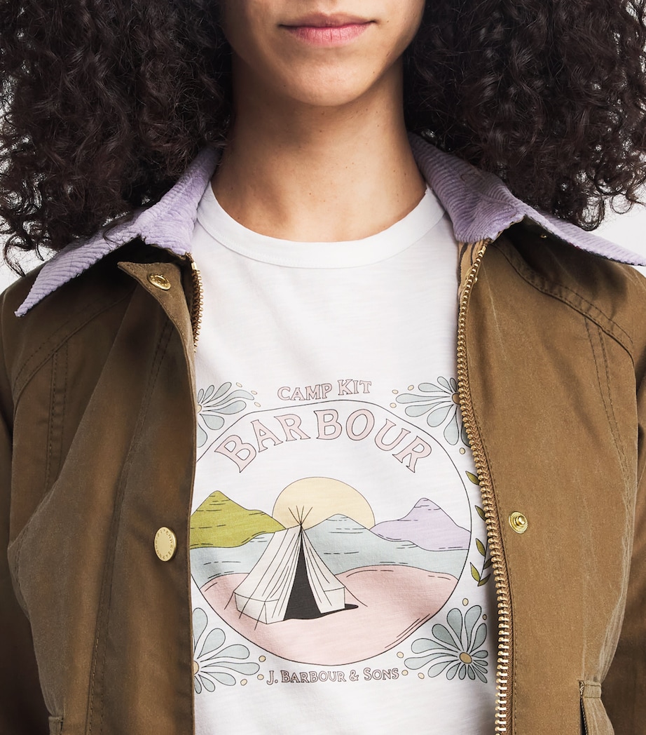 Cotton Camp Logo T-Shirt WHITE Image 6