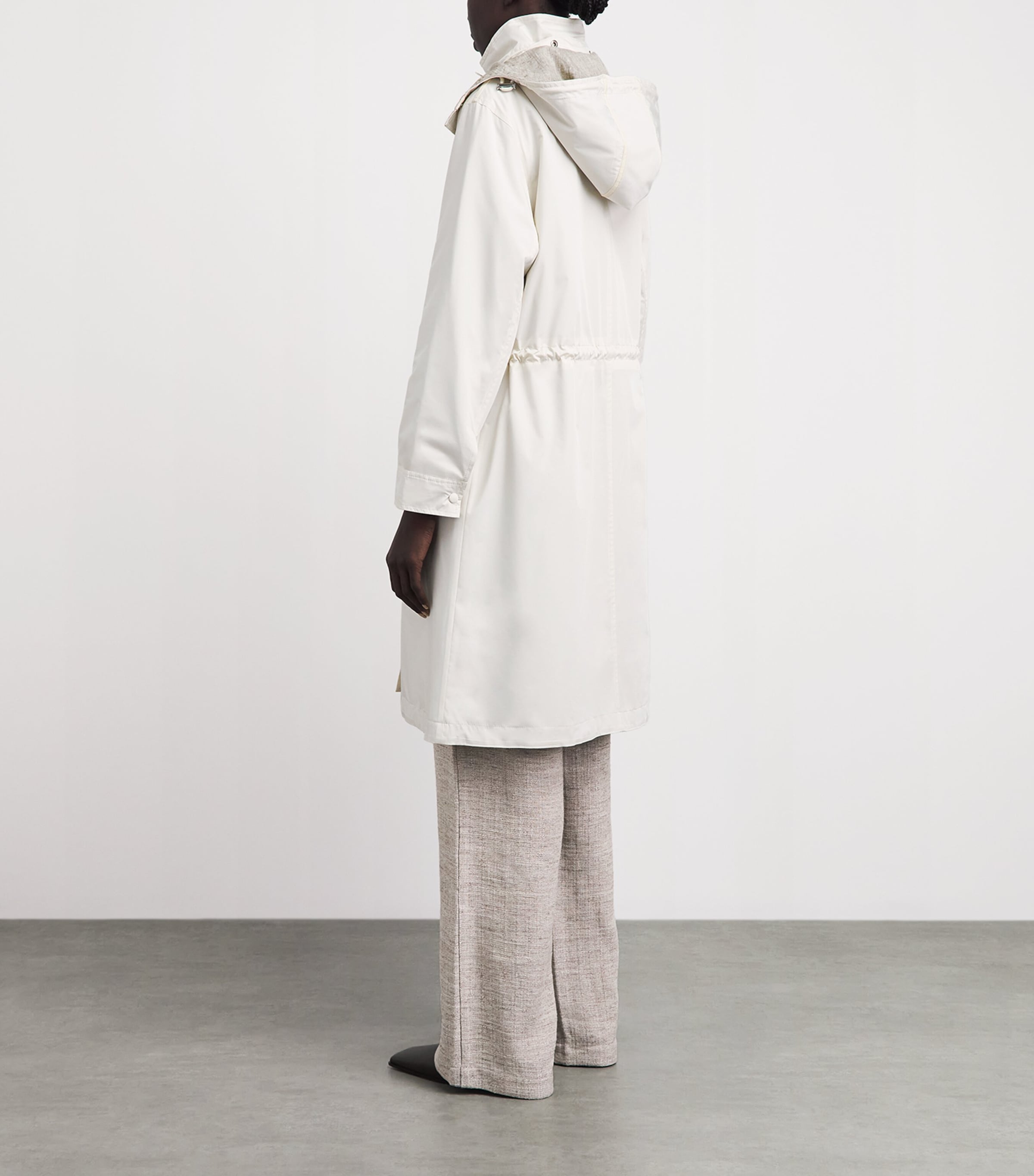 Yves Salomon Womens Reversible Waterproof Hooded Parka Image 5