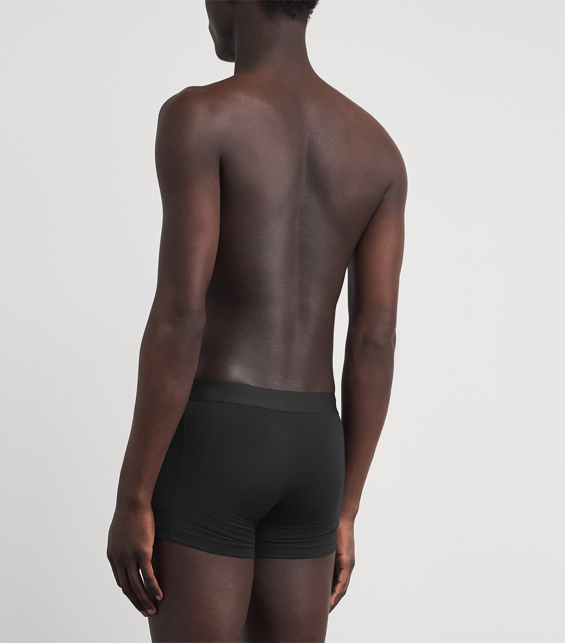 BOSS Mens Stretch-Organic Cotton Trunks (Pack of 3) Black Image 3
