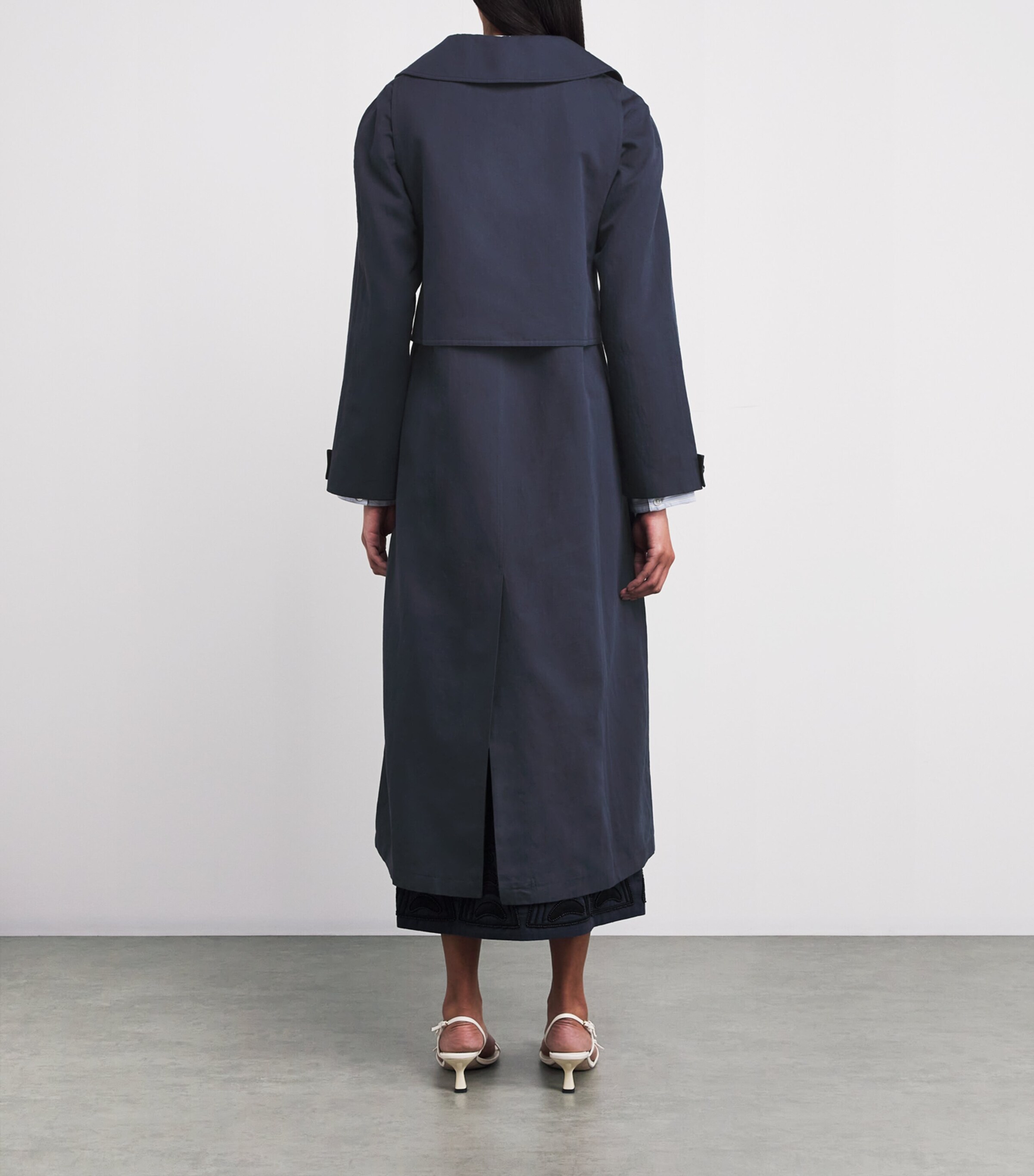 Cotton-Blend Trench Coat A7181 Image 4