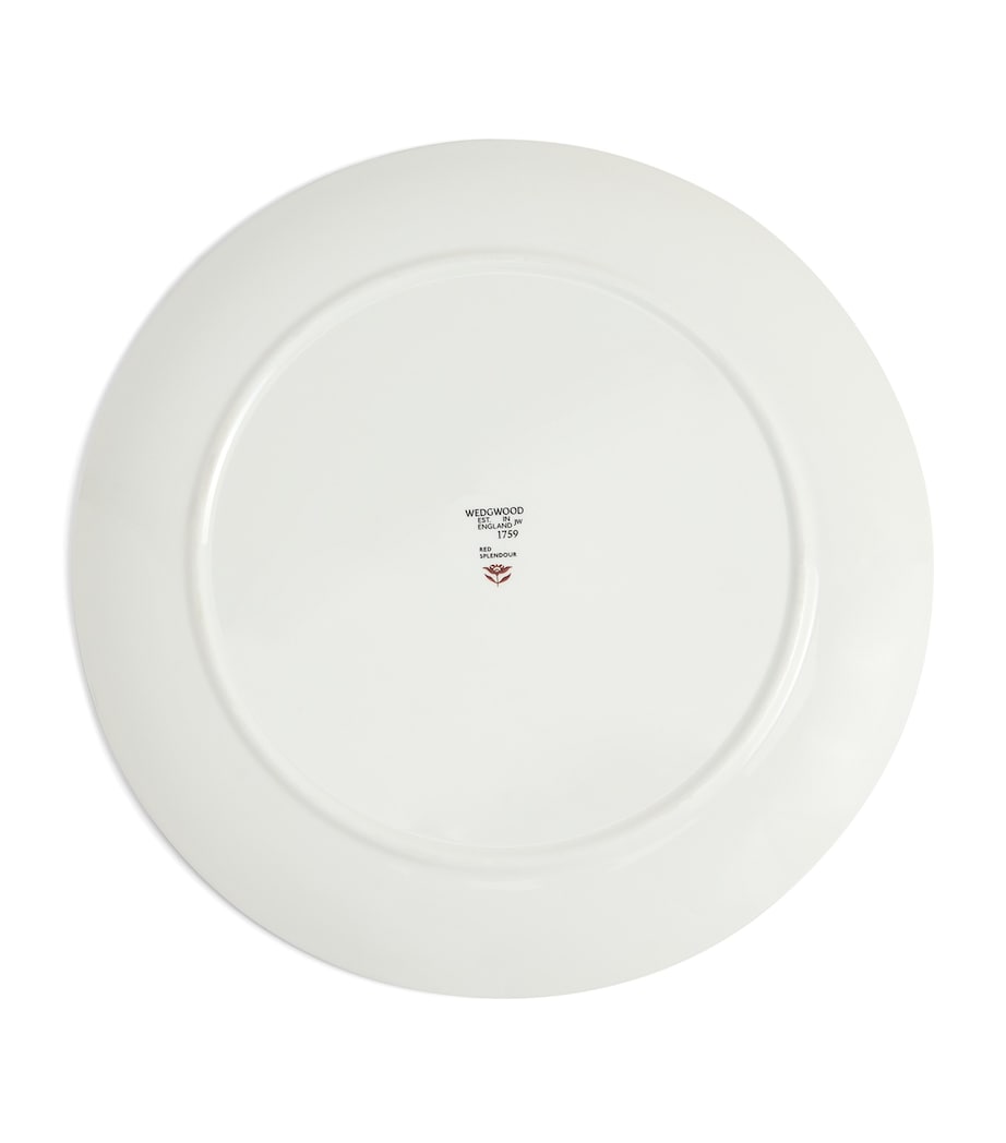 Bone China Red Splendour Plate (34cm) RED Image 5