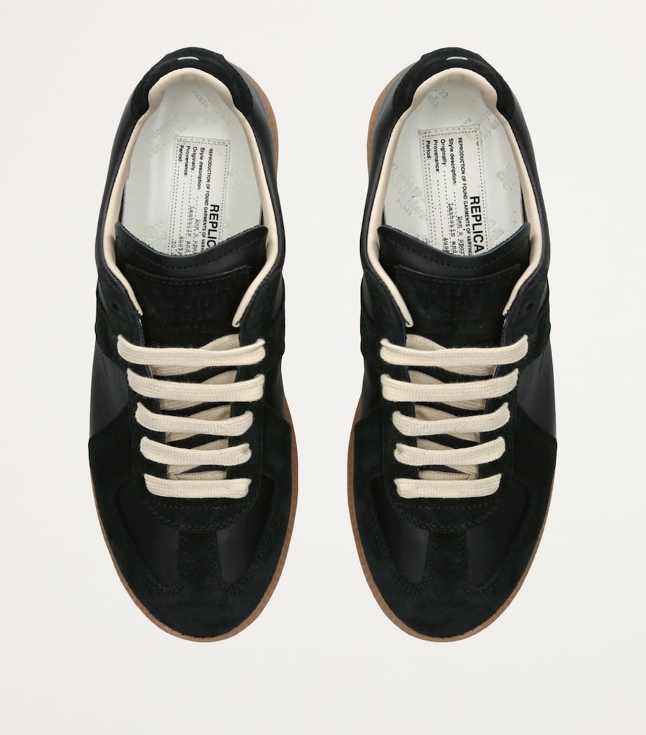 Leather Replica Sneakers BLACK Image 4