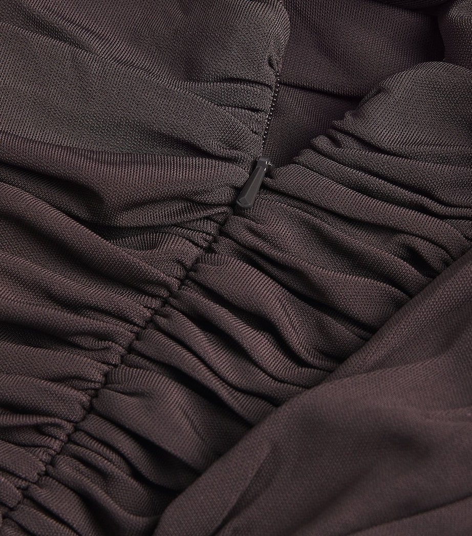 Jersey Draped Cummerbund Top ESPRESSO Image 5