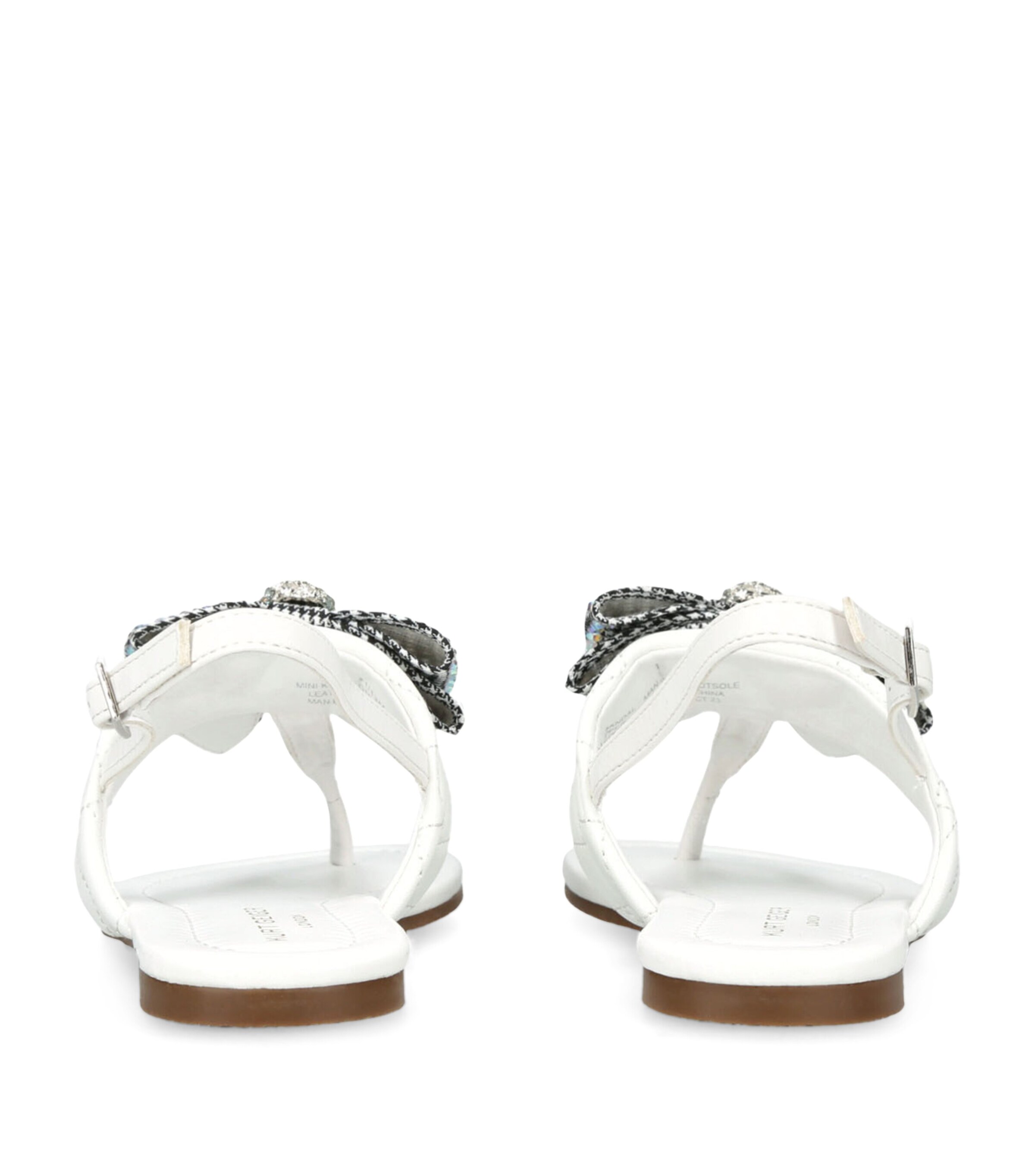 Kurt Geiger London Mini Kensington T-Bar Sandals White Image 2