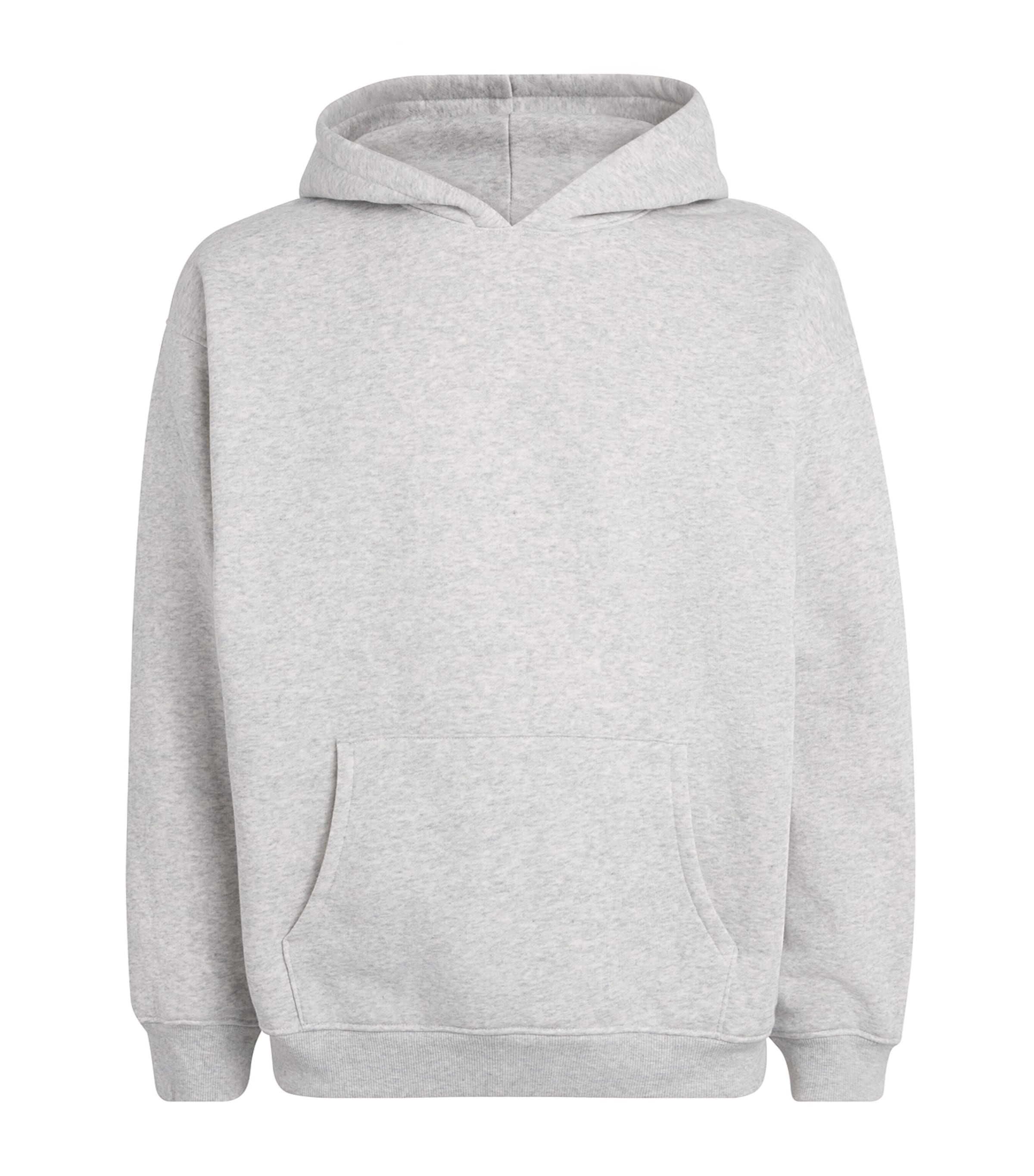 Skims Gray Fleece Lounge Relaxed Hoodie In Gray
