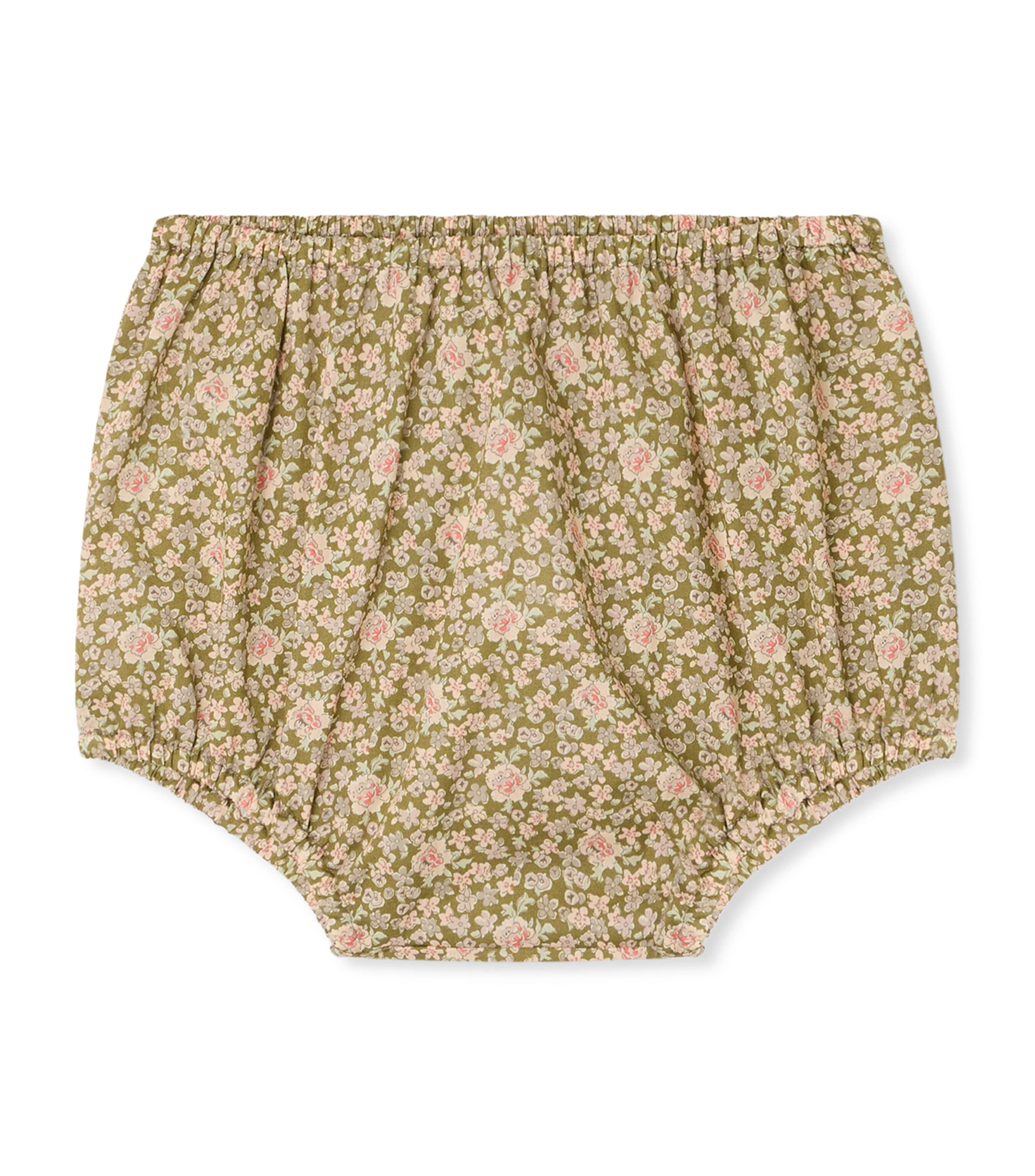 Bonpoint Cotton Floral Bloomers (3-18 Months) Fleurs Tilleul Image 1