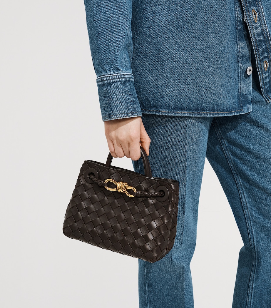 Bottega Veneta Womens Mini Leather Andiamo Top-Handle Bag Image 2