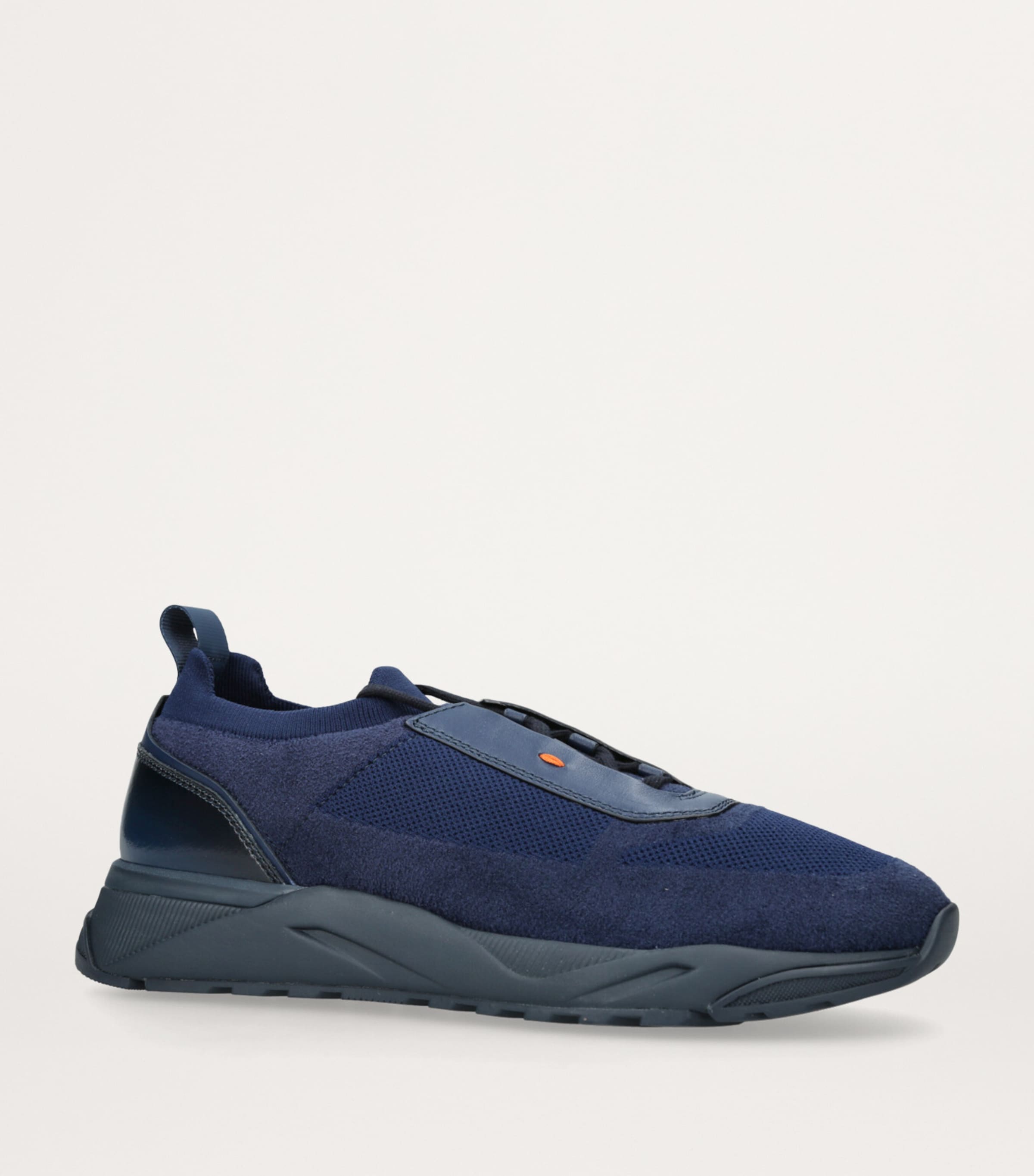 Santoni Technical-Knit Runner Sneakers Navy Image 3