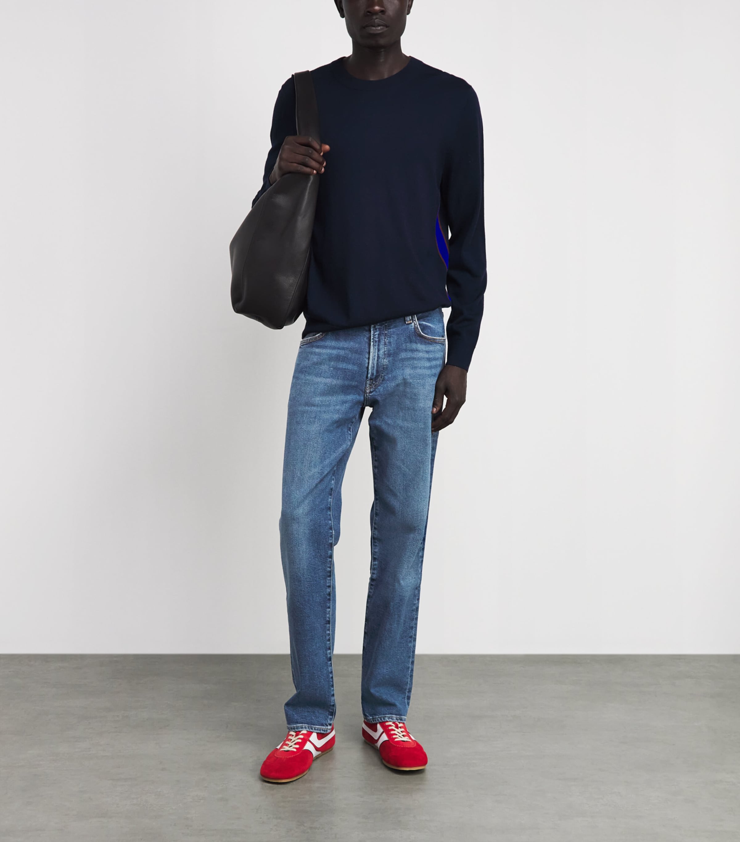 Citizens of Humanity Mens Elijah Straight Jeans True Blue Image 2