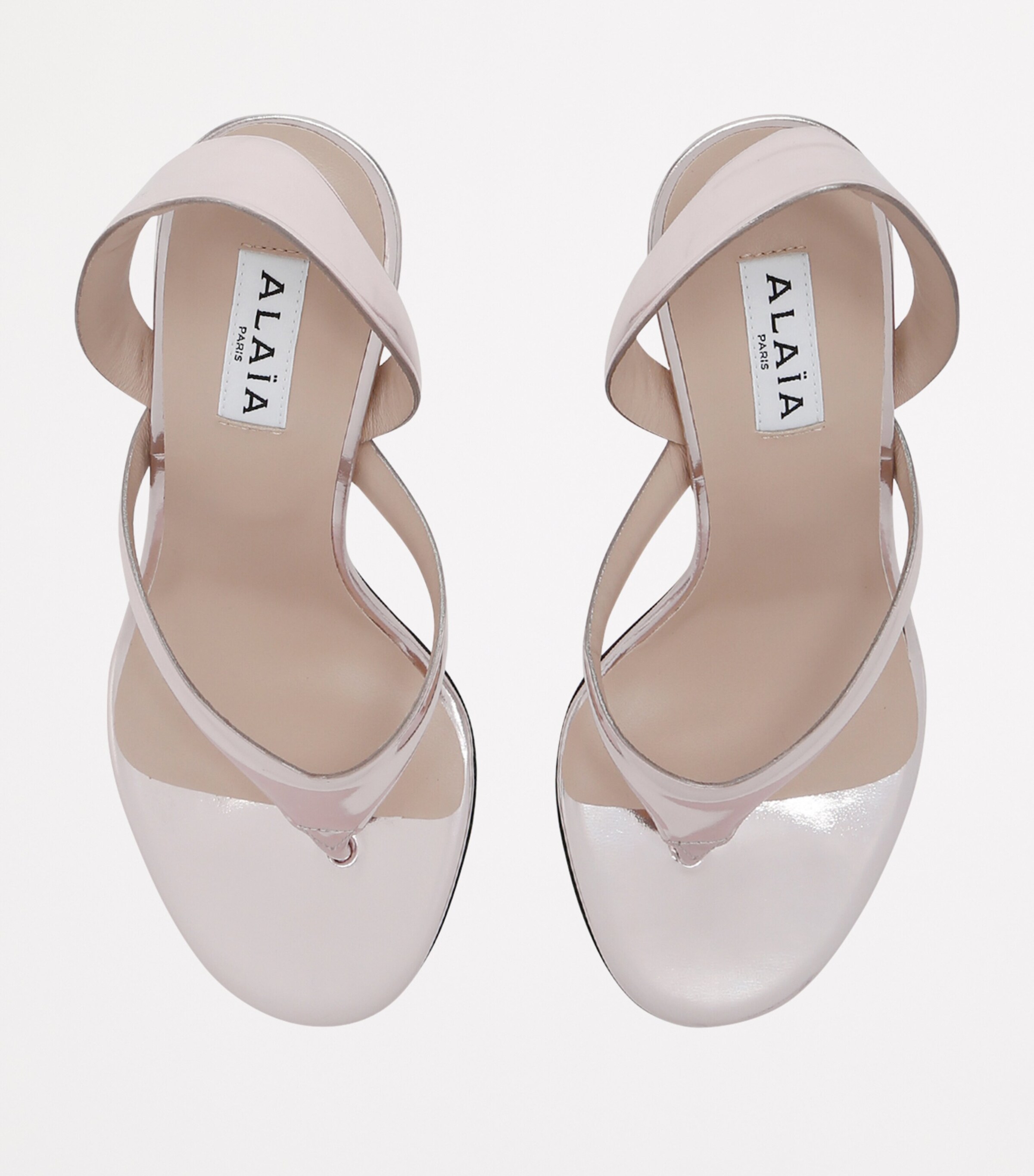 Alaia ストラップ ALAIA(アライア)貝殻（コキーユ）付きブラックレザーアンクル