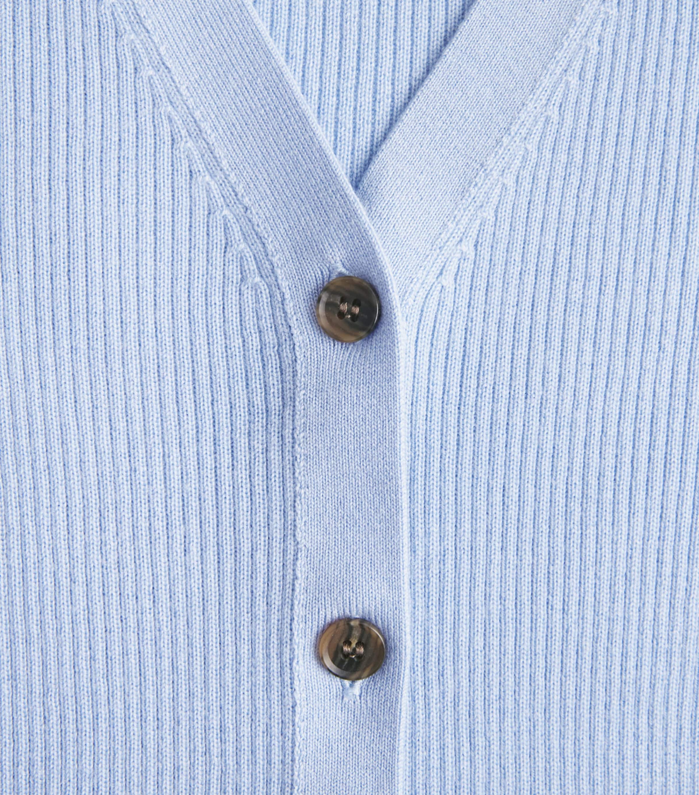 Emilia Wickstead Womens Merino Wool Ash Cardigan Baby Blue Image 6