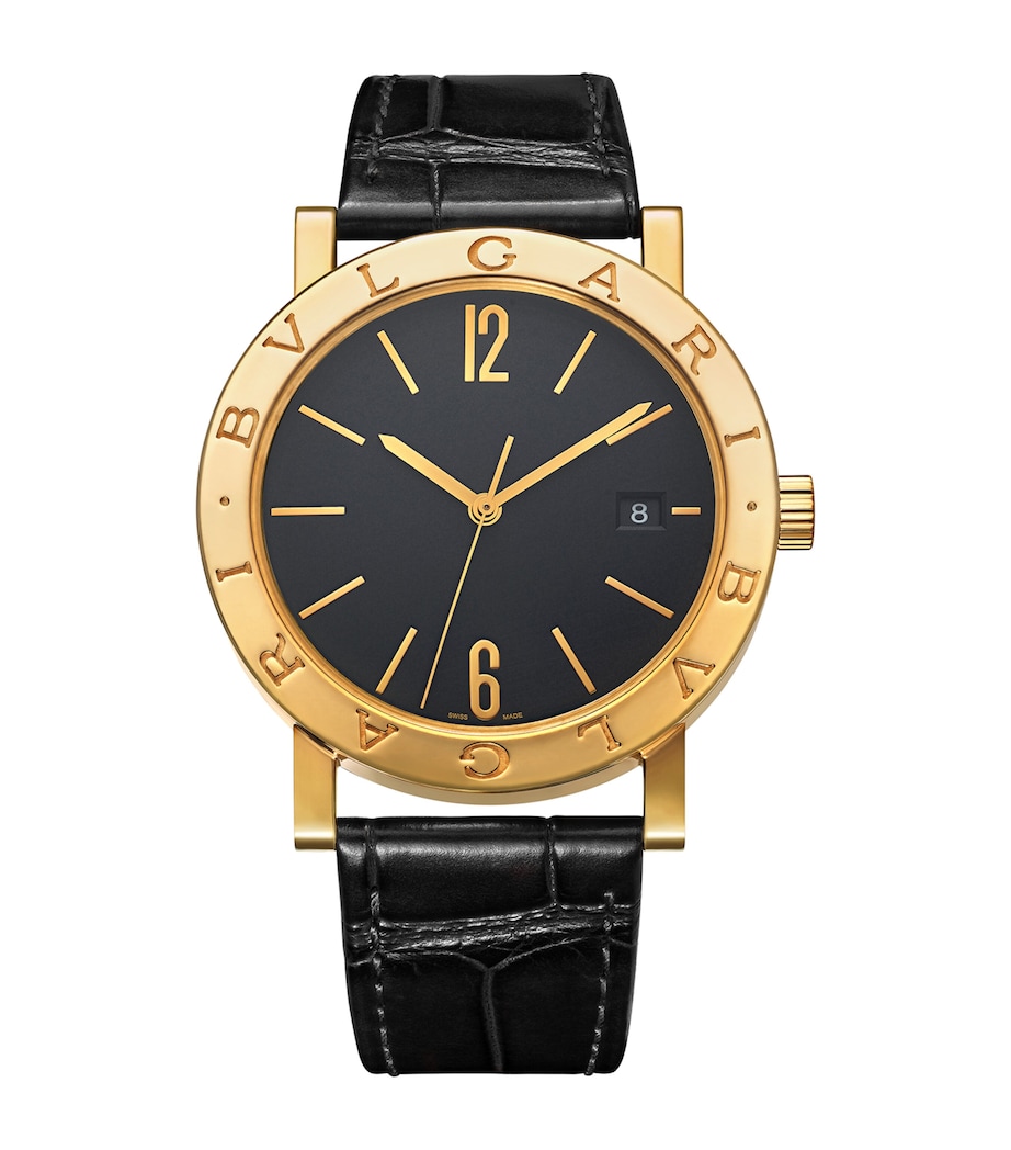Yellow Gold BVLGARI BVLGARI Watch 38mm BLACK Image 1