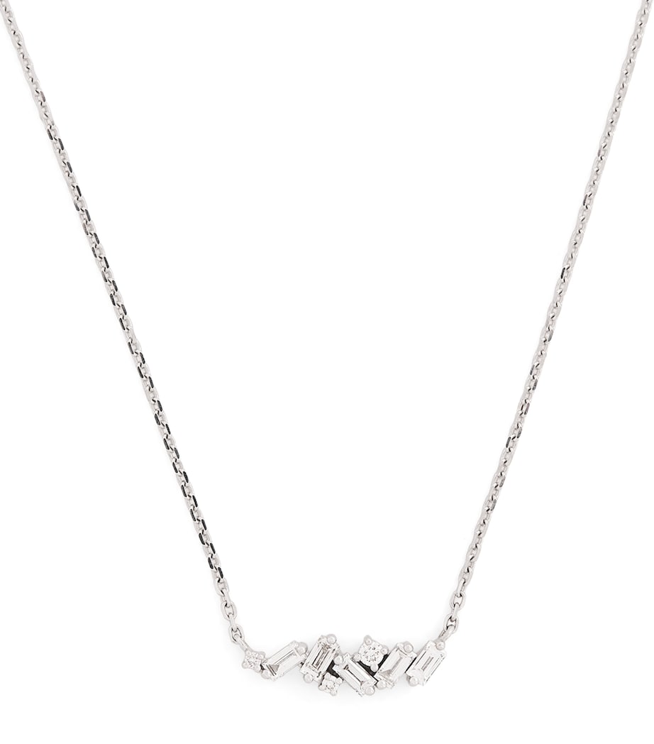 Suzanne Kalan White Gold and Diamond Mini Frenzy Pendant Necklace Wg/wd Image 1