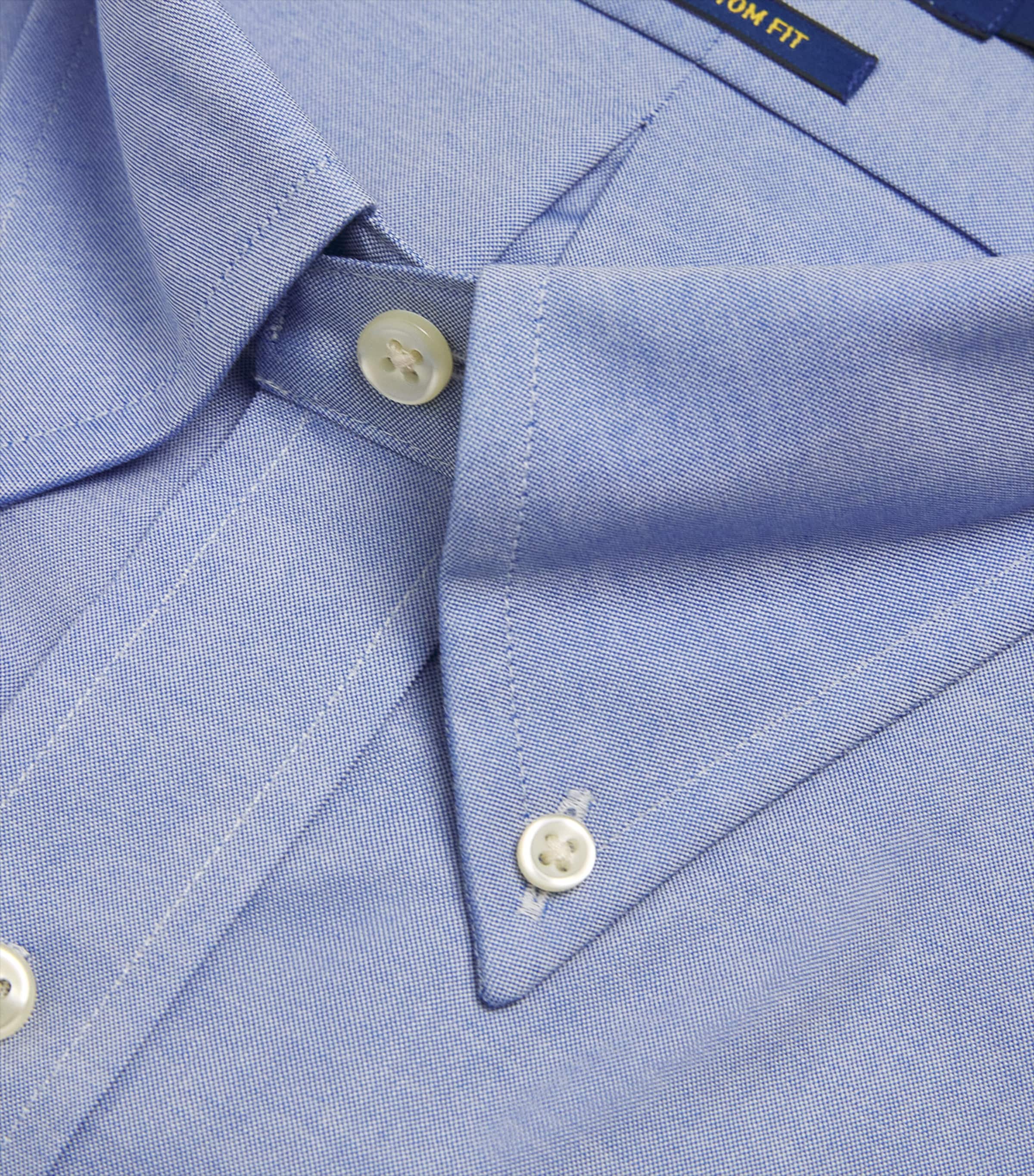 Cotton Poplin Slim Oxford Shirt BLUE Image 5