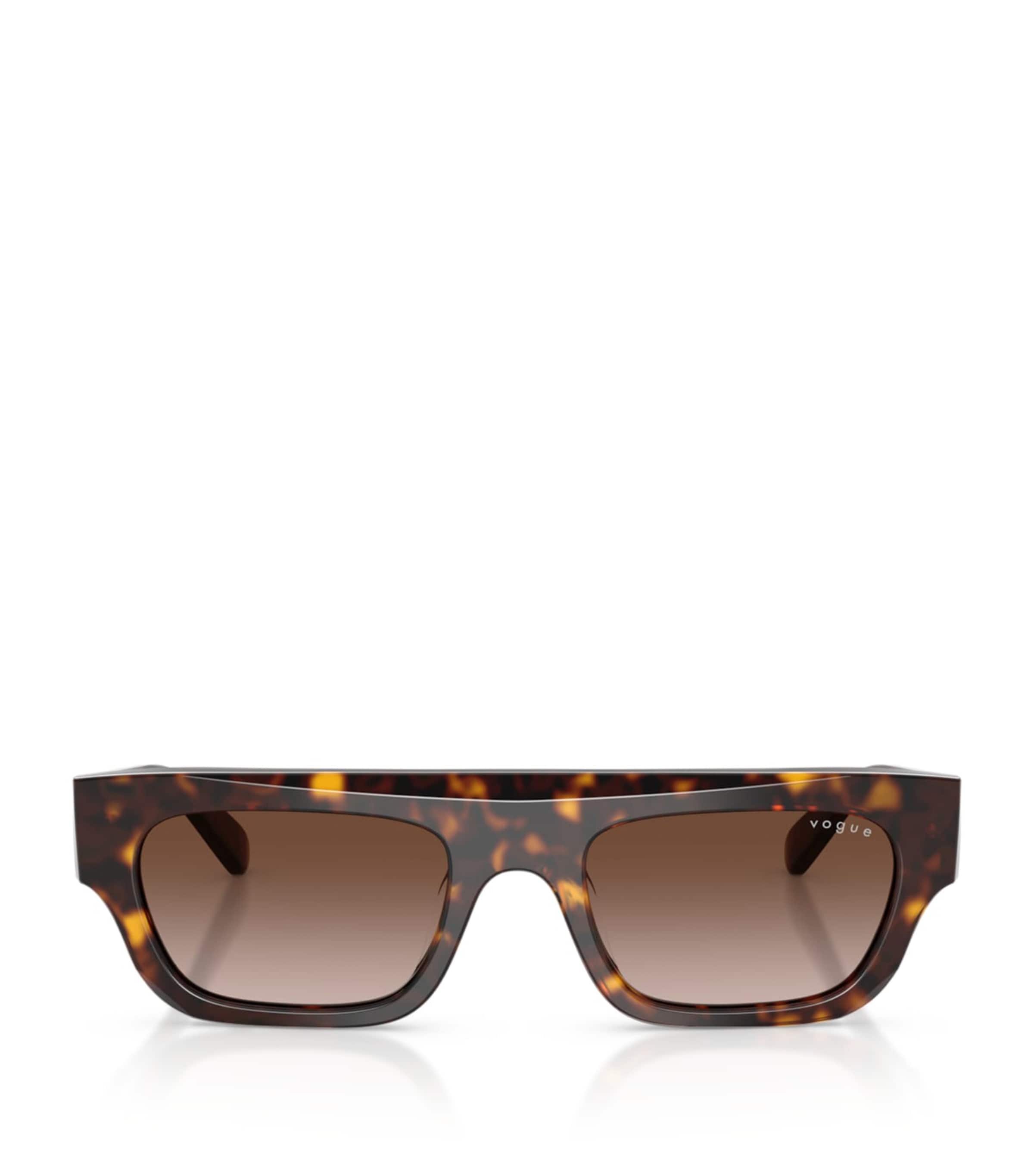Vogue Rectangular Sunglasses Brown Image 1
