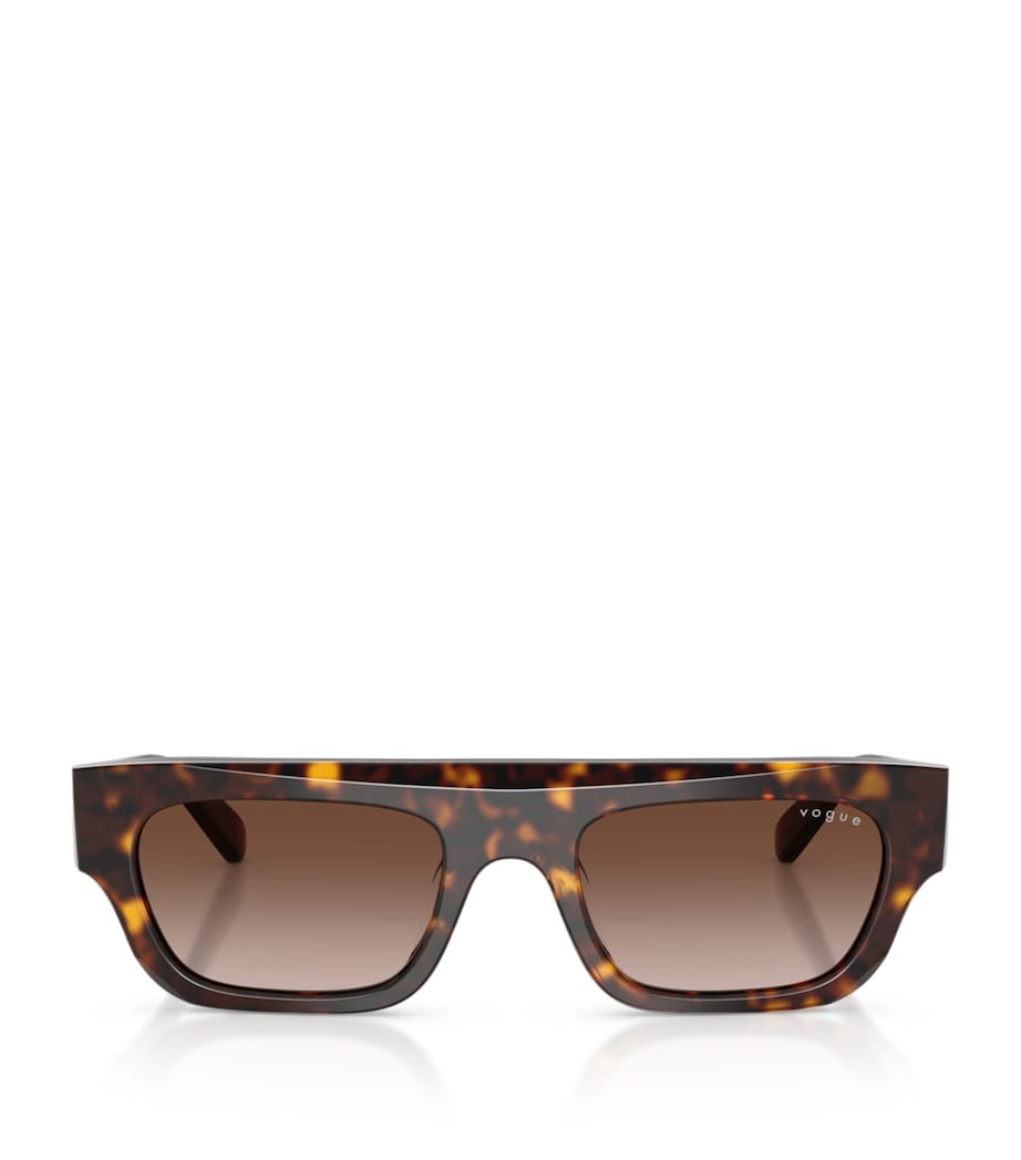Vogue Rectangular Sunglasses Brown Image 1