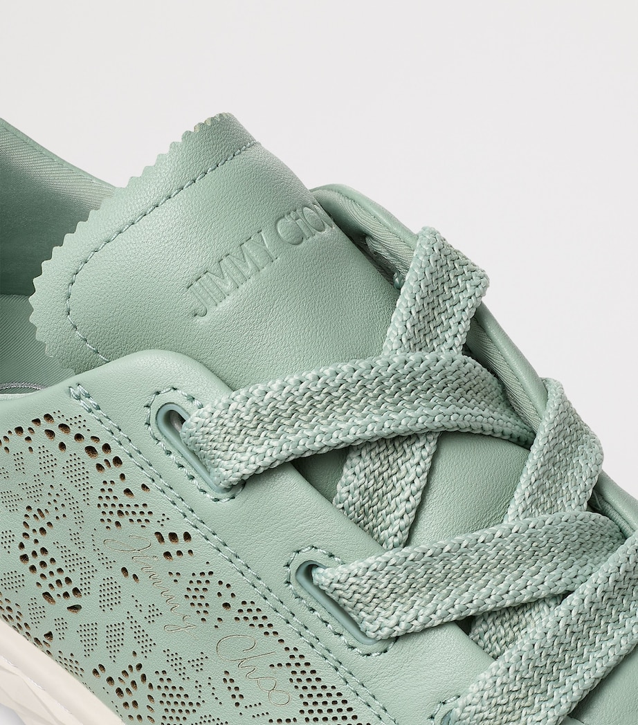 Diamond Light Flex Leather Sneakers V VERDE Image 6