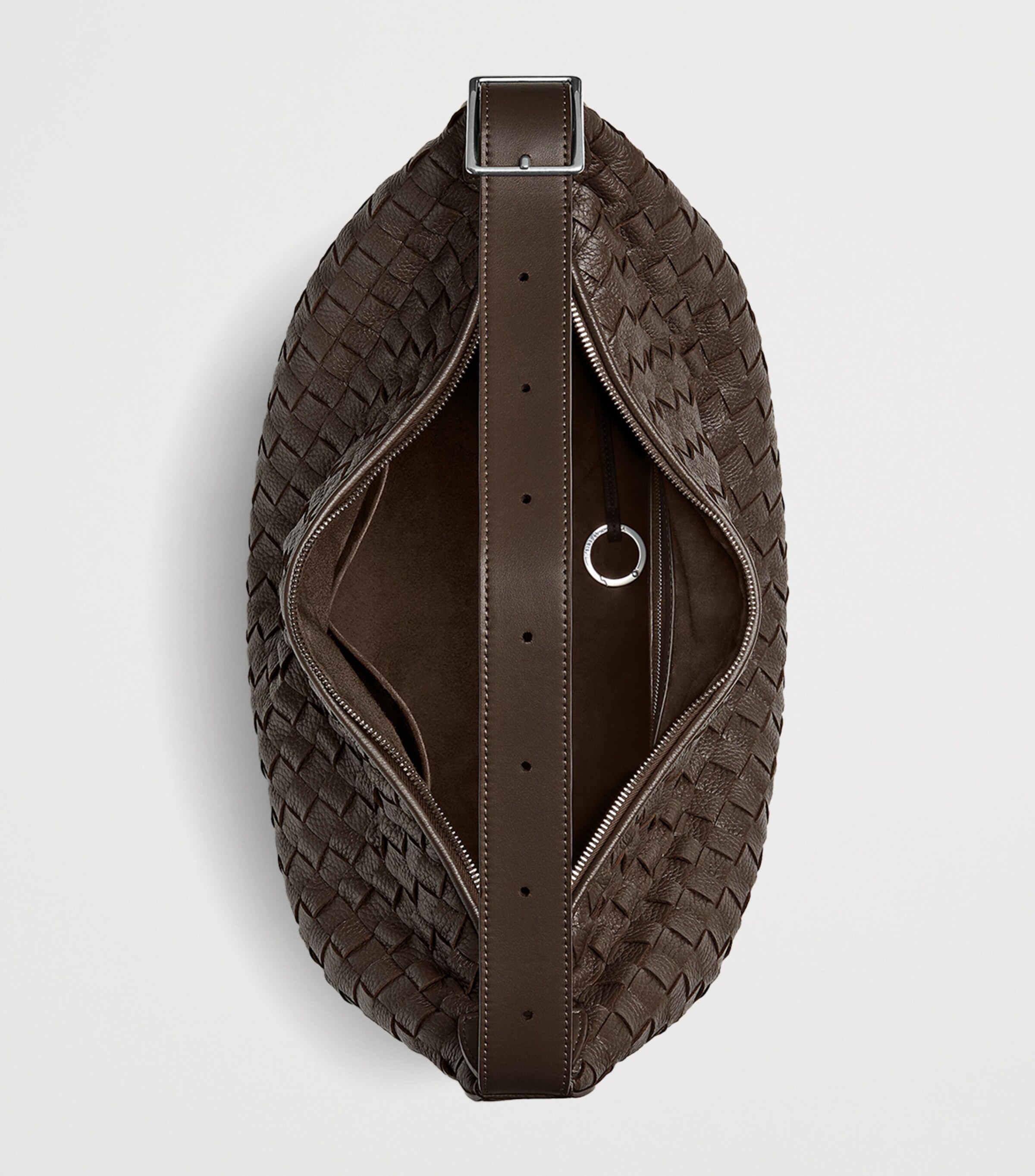 Bottega Veneta Leather Intrecciato Traveller Cross-Body Bag Image 5
