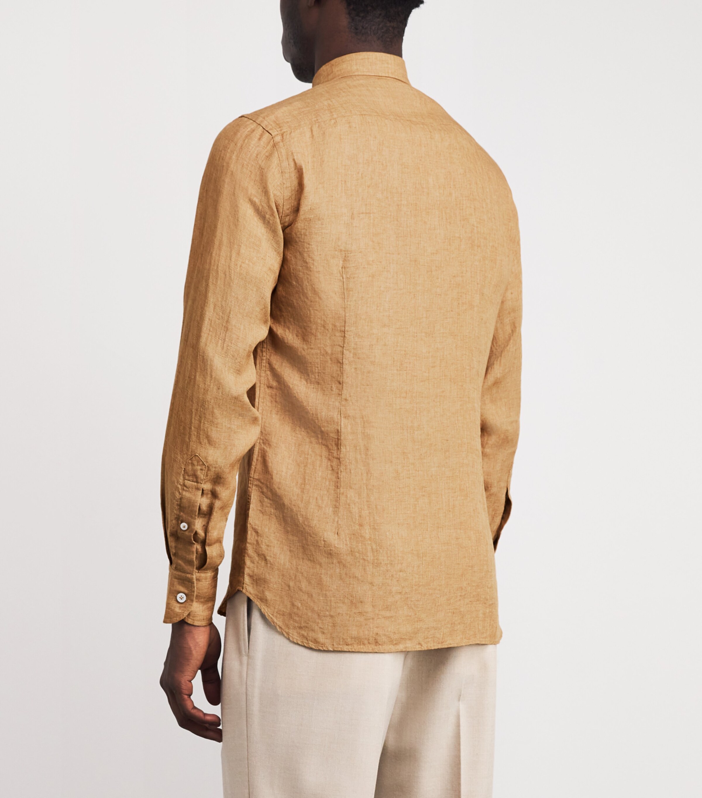 Linen Shirt 410 CAMEL Image 4