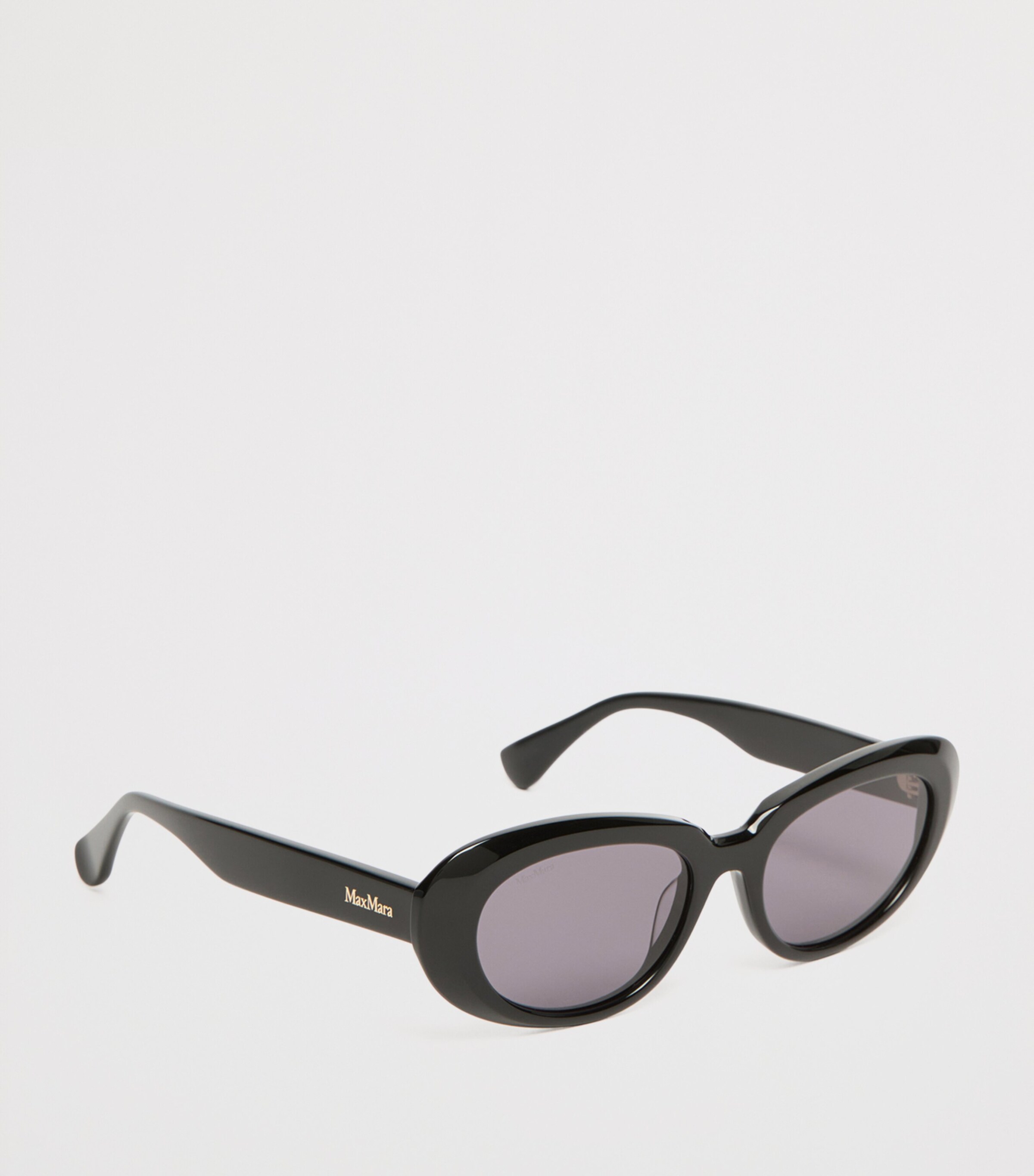 Max Mara Acetate Oval Sunglasses Black Image 2
