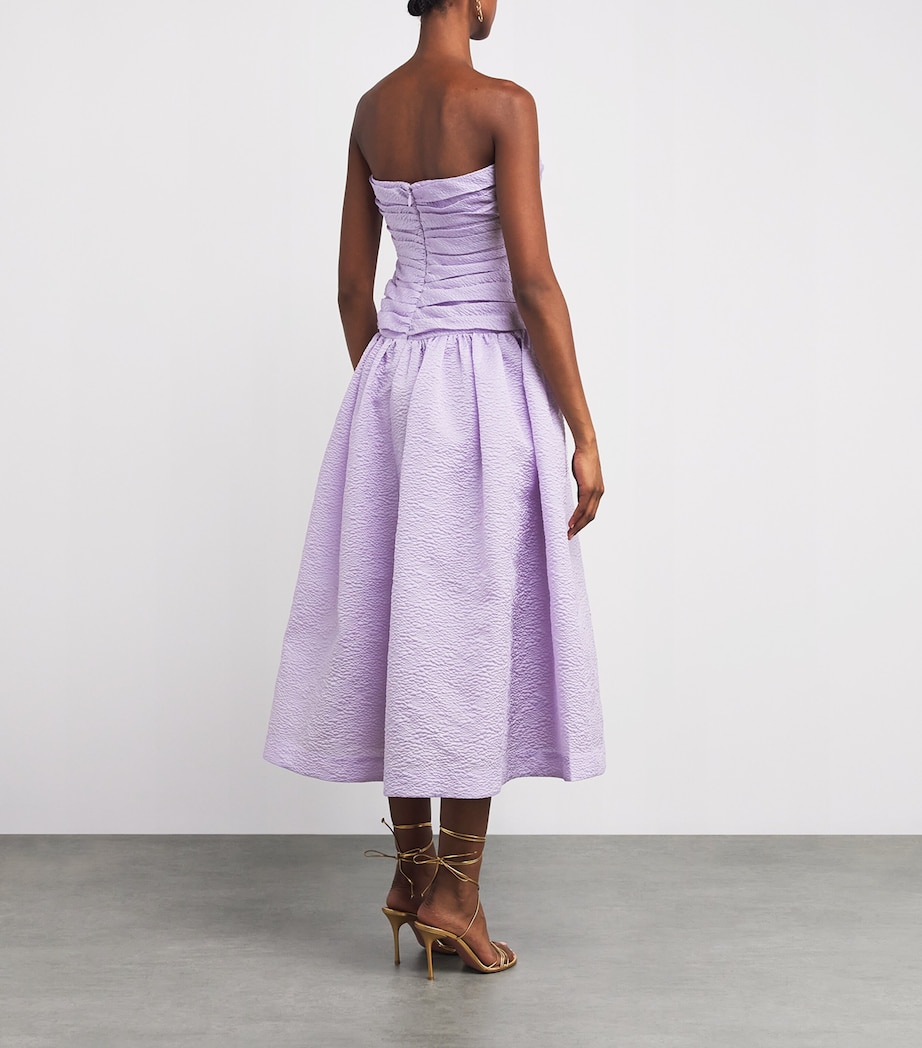 Strapless Sophia Midi Dress LILAC Image 3