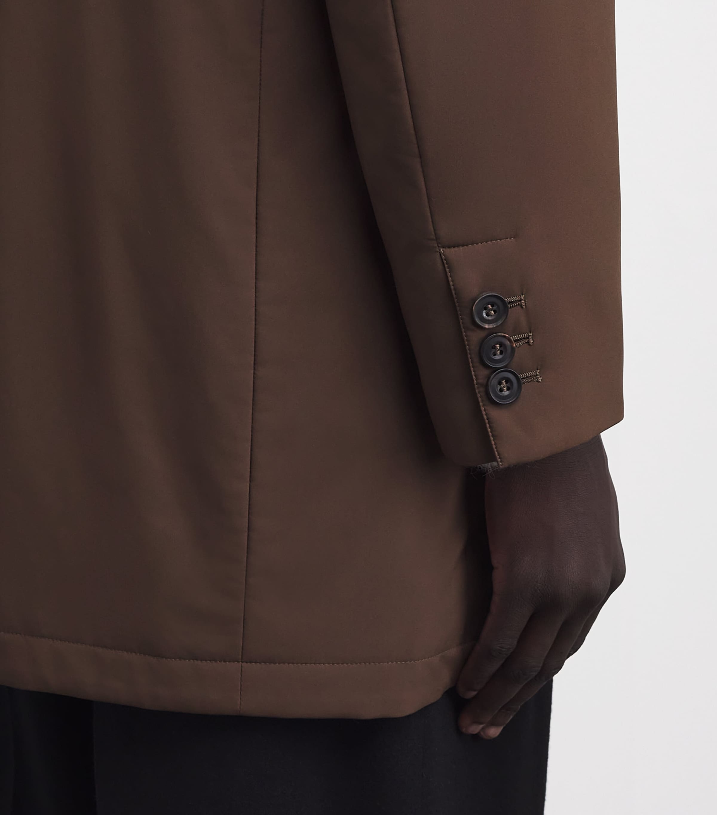 Padded Raincoat 031 BRICK BROWN Image 6