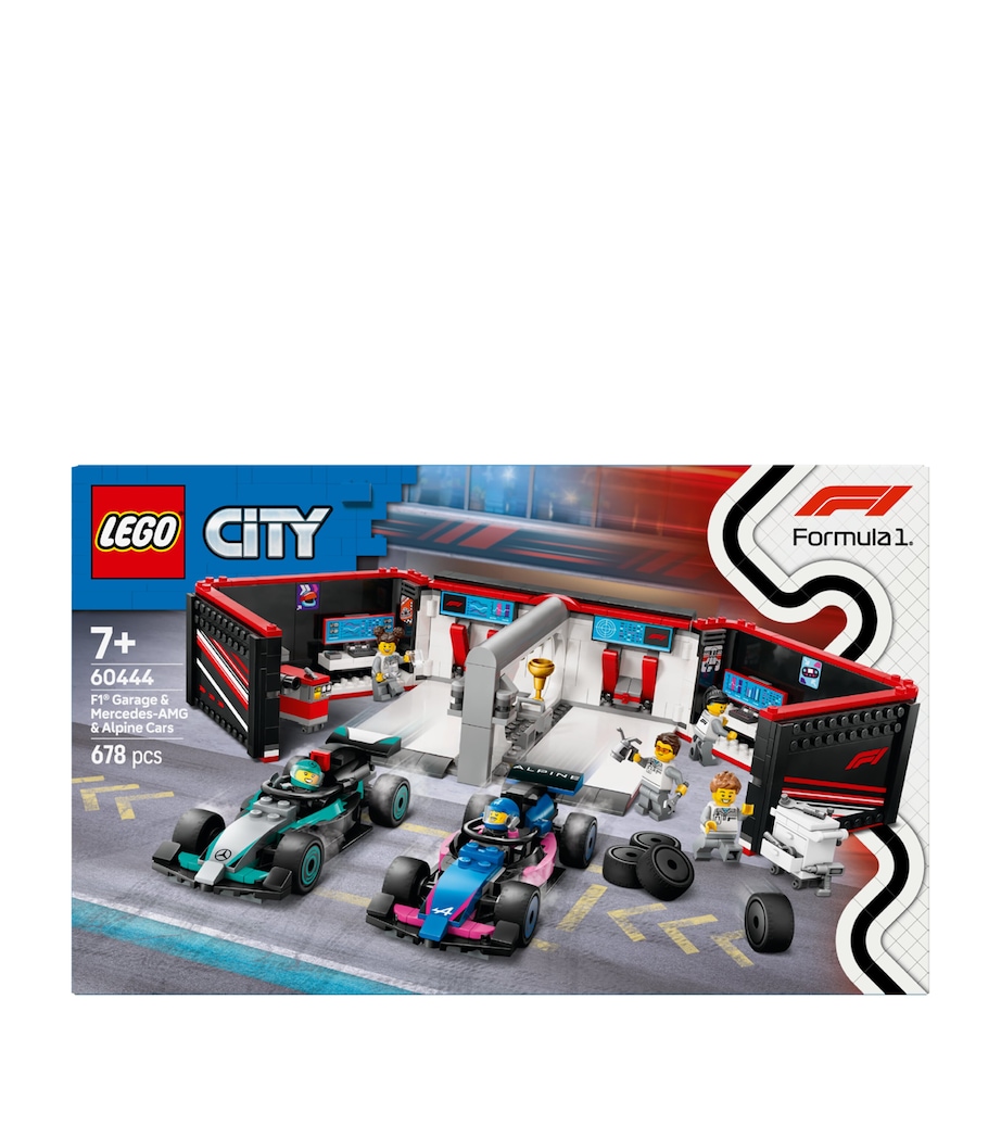 Lego City F1 Garage & Mercedes-AMG & Alpine Cars 60444 Image 4