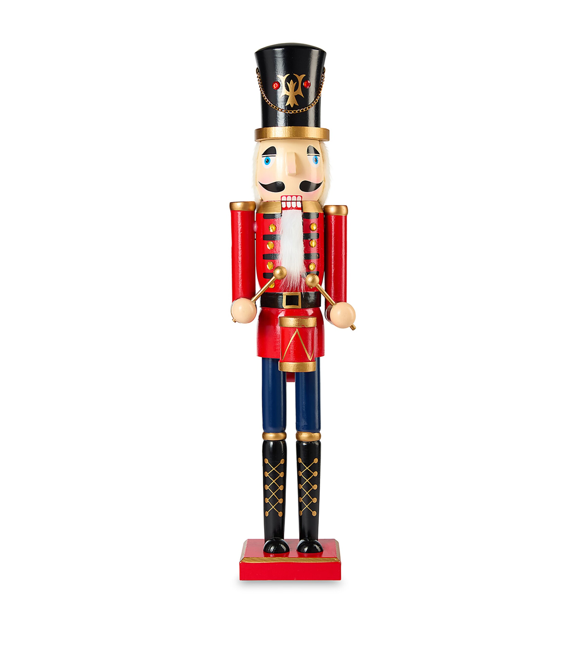Gisela Graham Wood Nutcracker Drummer Ornament | Christmas | Decorations | Ornaments