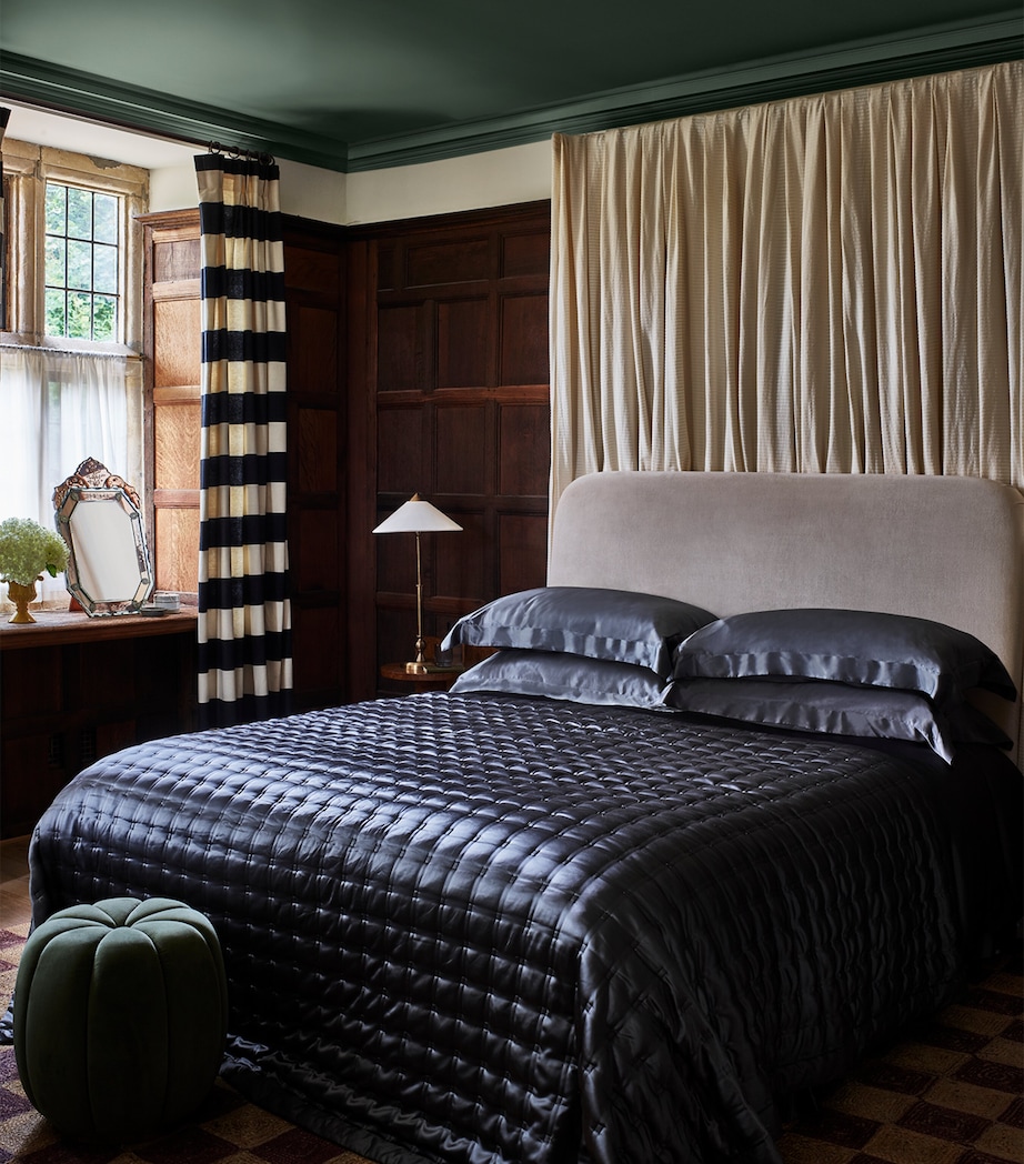 Silk King Duvet Cover (225cm x 220cm) CHARCOAL Image 2