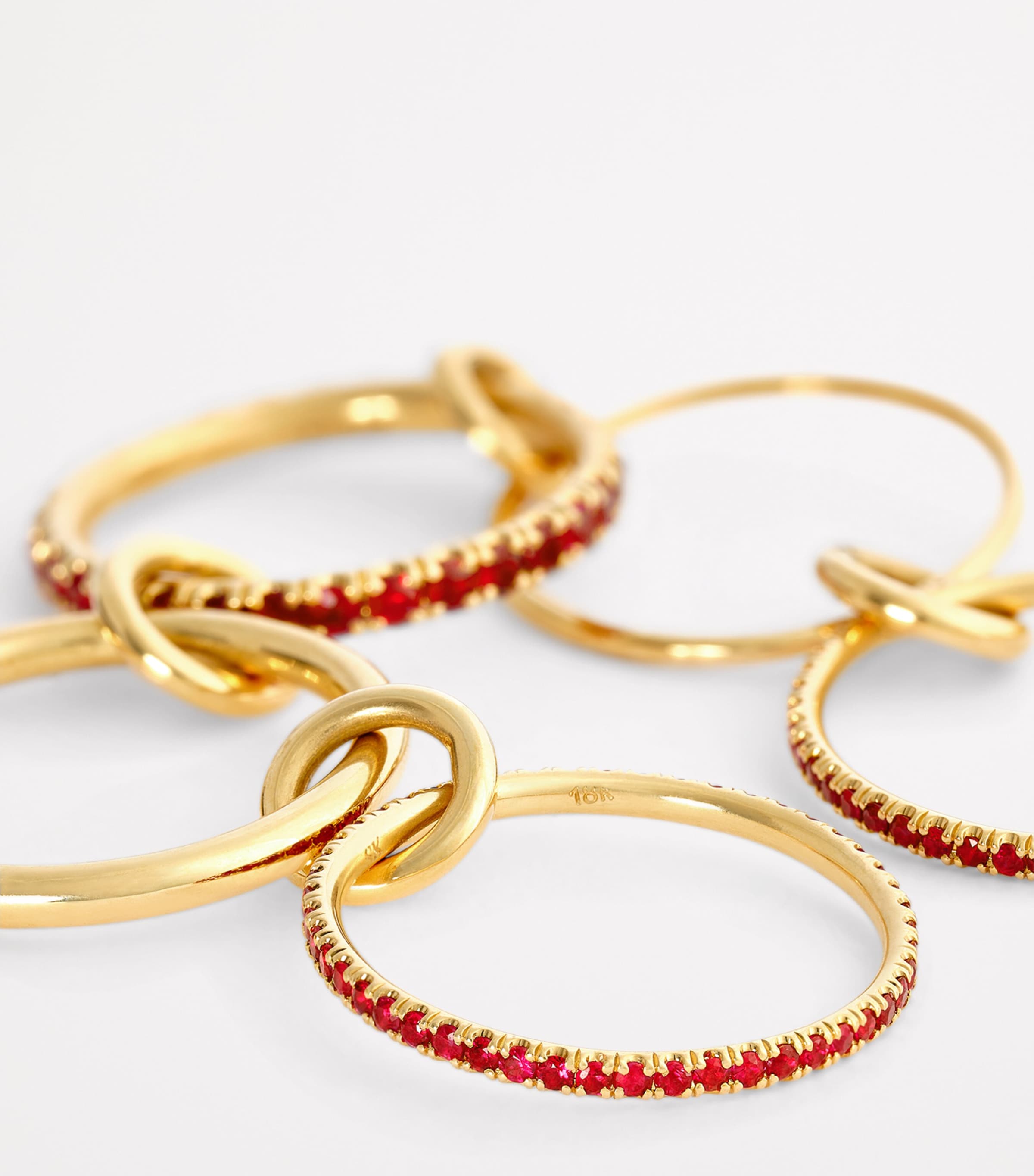 Yellow Gold and Ruby Aquarius Ring YELLOW GOLD Image 4