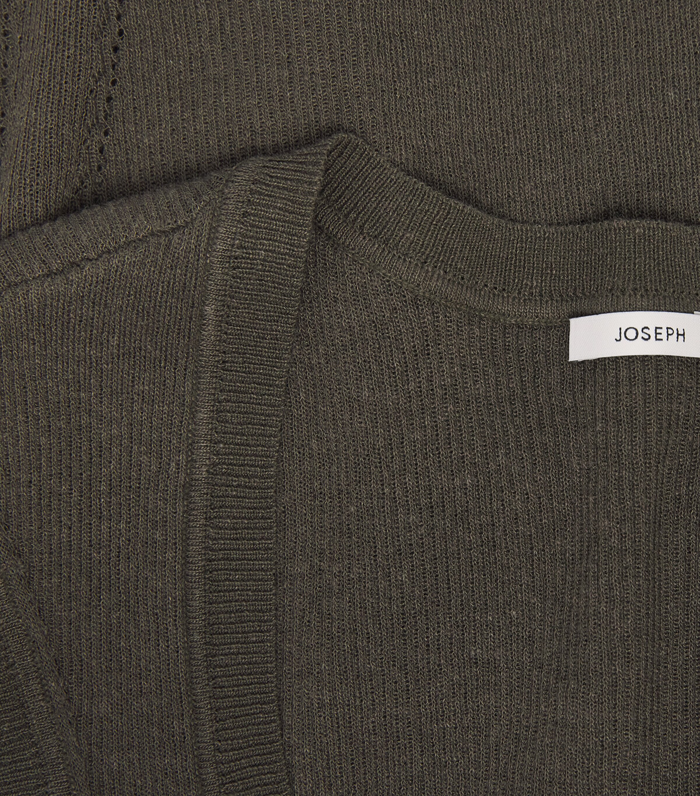 Joseph Womens Knit Scoop-Neck AlaouTop Palm Leaf Image 6