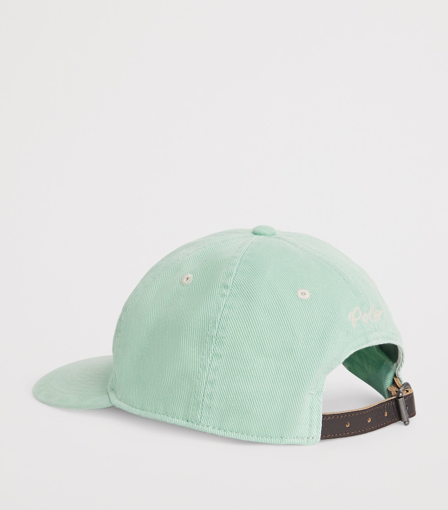 Twill Logo Baseball Cap GREEN Image 3
