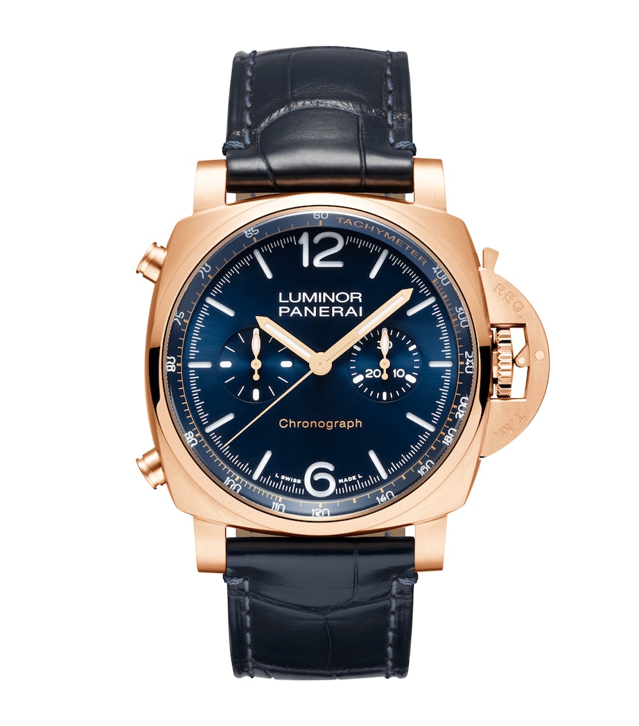 Panerai Goldtech Luminor Chrono Watch 44mm Blue Image 1