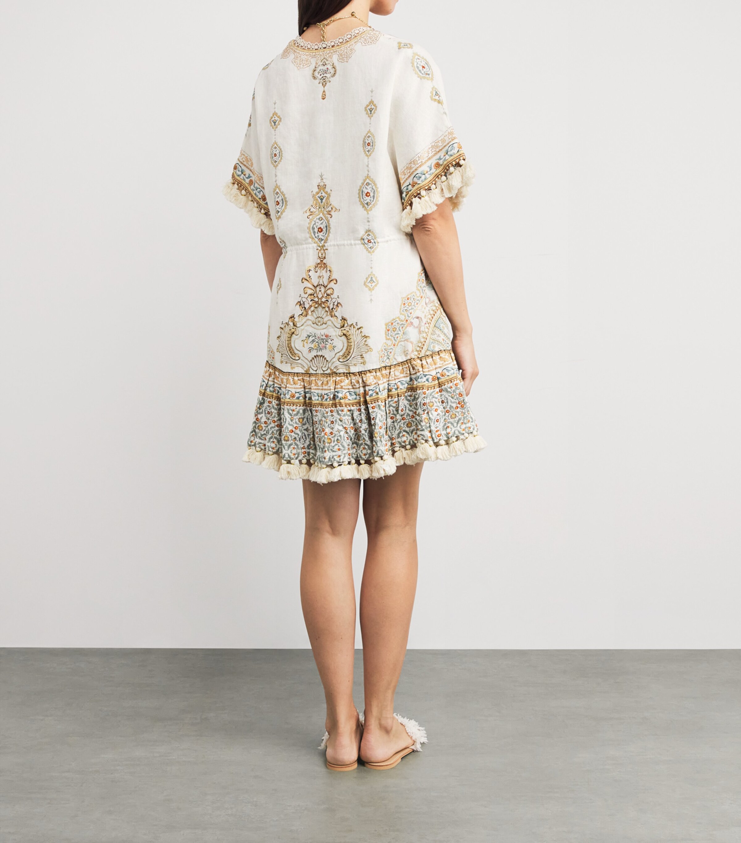 Linen Ottoman Dynasty Mini Dress OTTOMAN DYNASTY Image 3