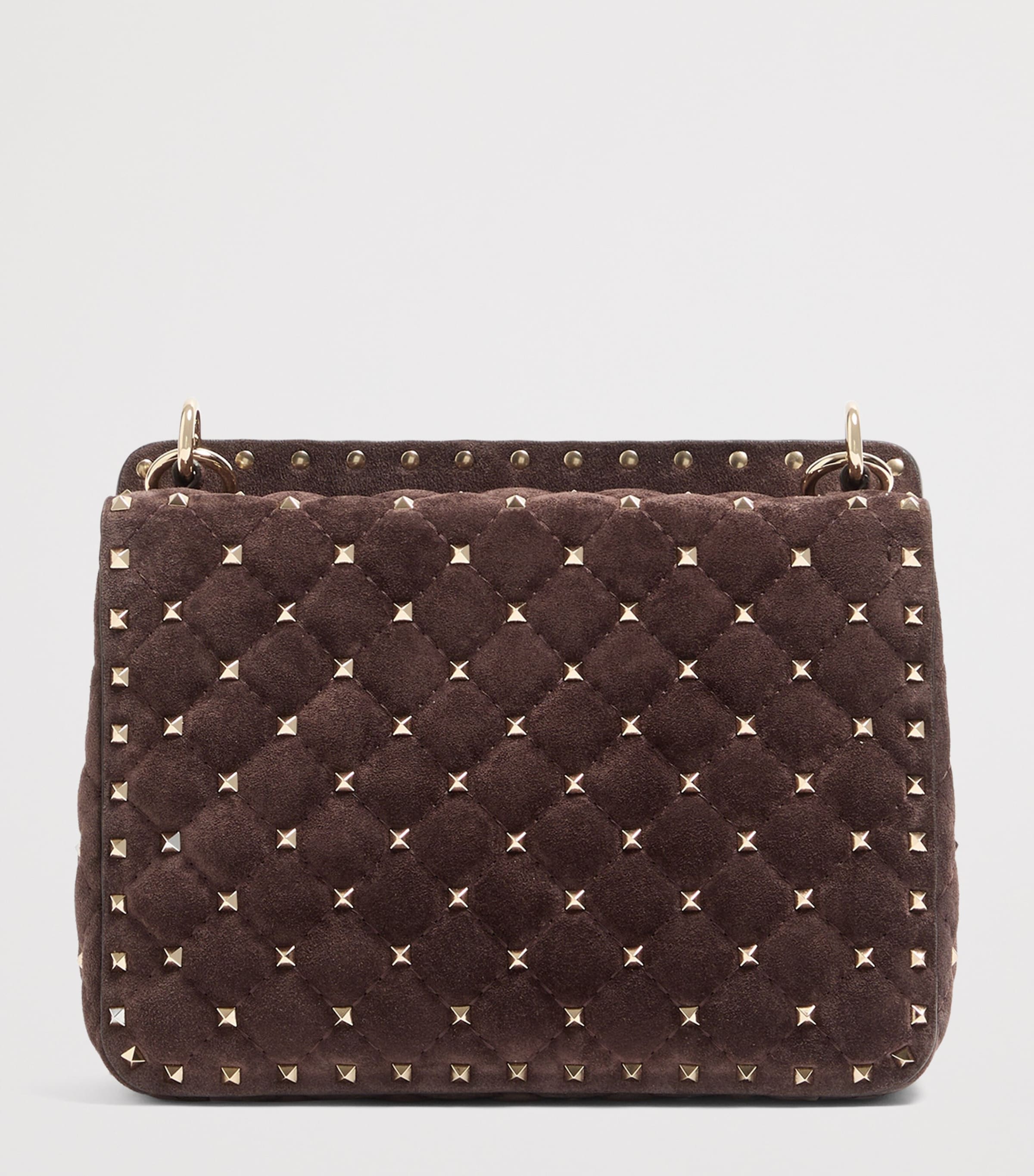 Valentino Garavani Medium Leather Rockstud Spike Top-Handle Bag Image 3