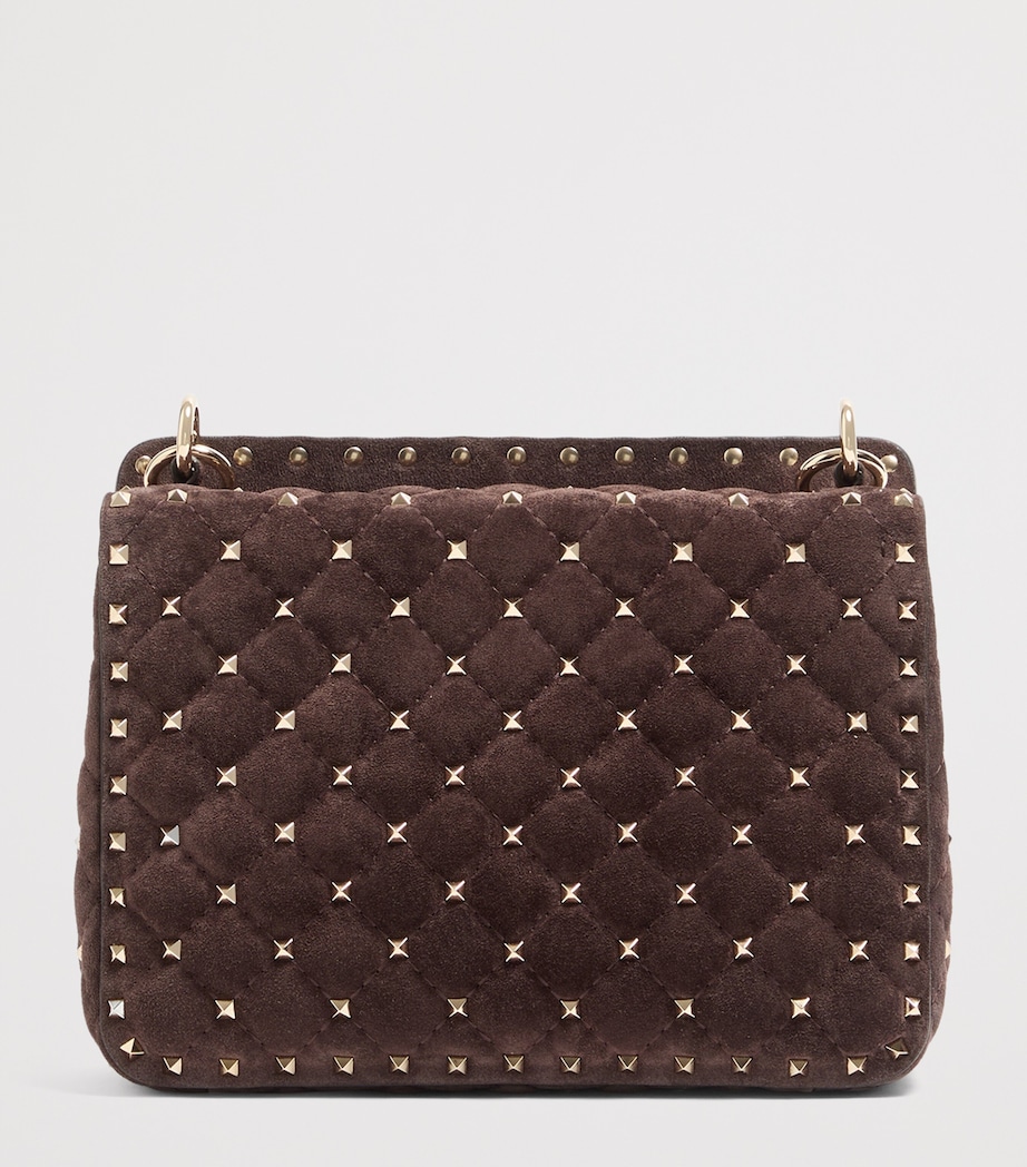 Valentino Garavani Medium Leather Rockstud Spike Top-Handle Bag Image 3