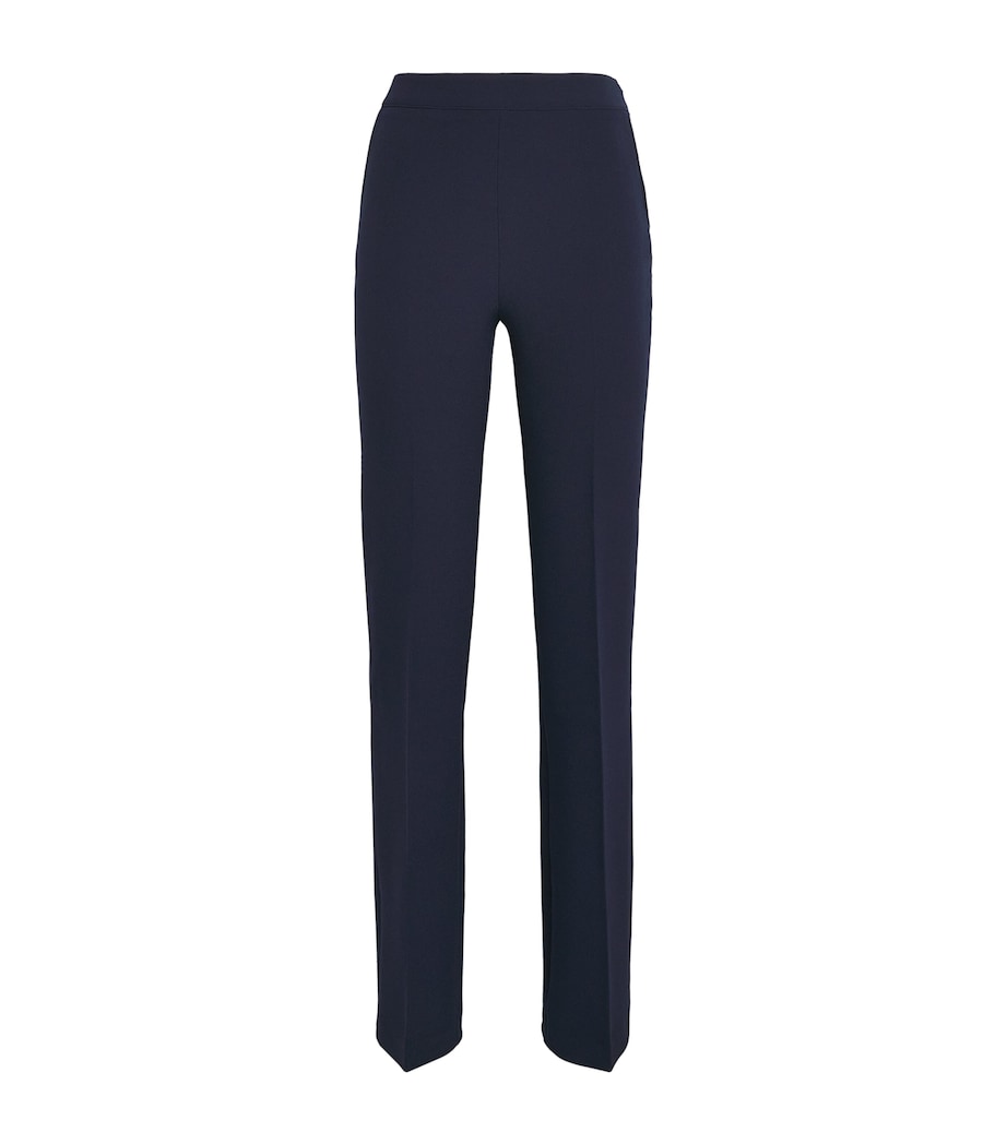 Safiyaa Womens Crepe Tailored Trousers Maritime Blue Image 1