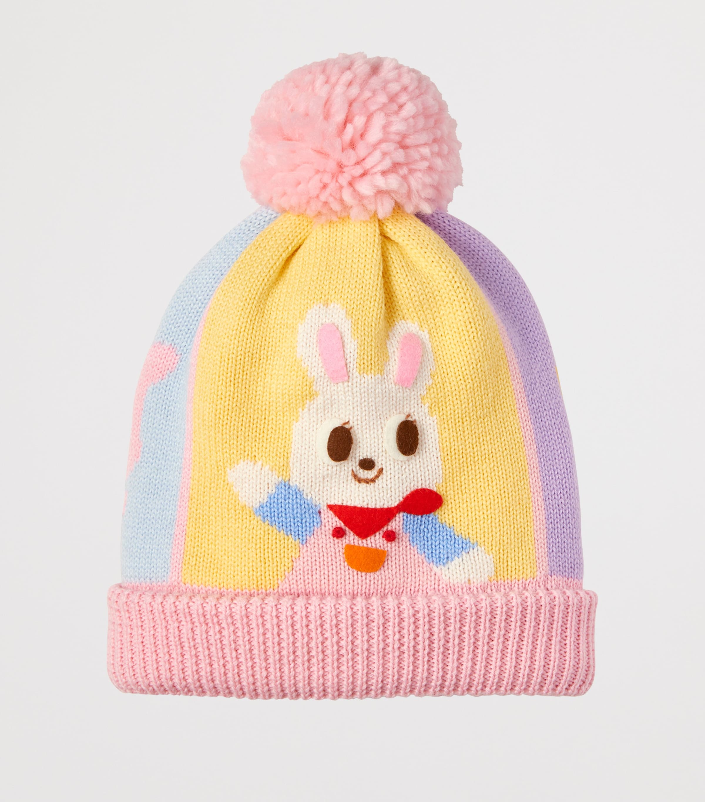 Pom-Pom Rabbit Beanie Hat 8 Image 2